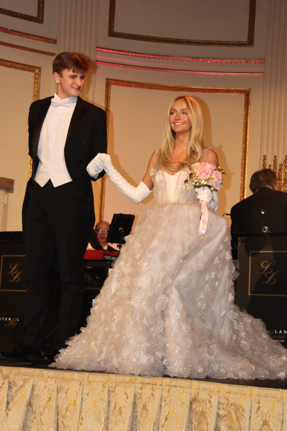 Kelli Chambers Ford, a part-time Southampton resident, at the 70th anniversary International Debutante Ball at the Plaza Hotel on December 28. Her older sister, Electra, had 