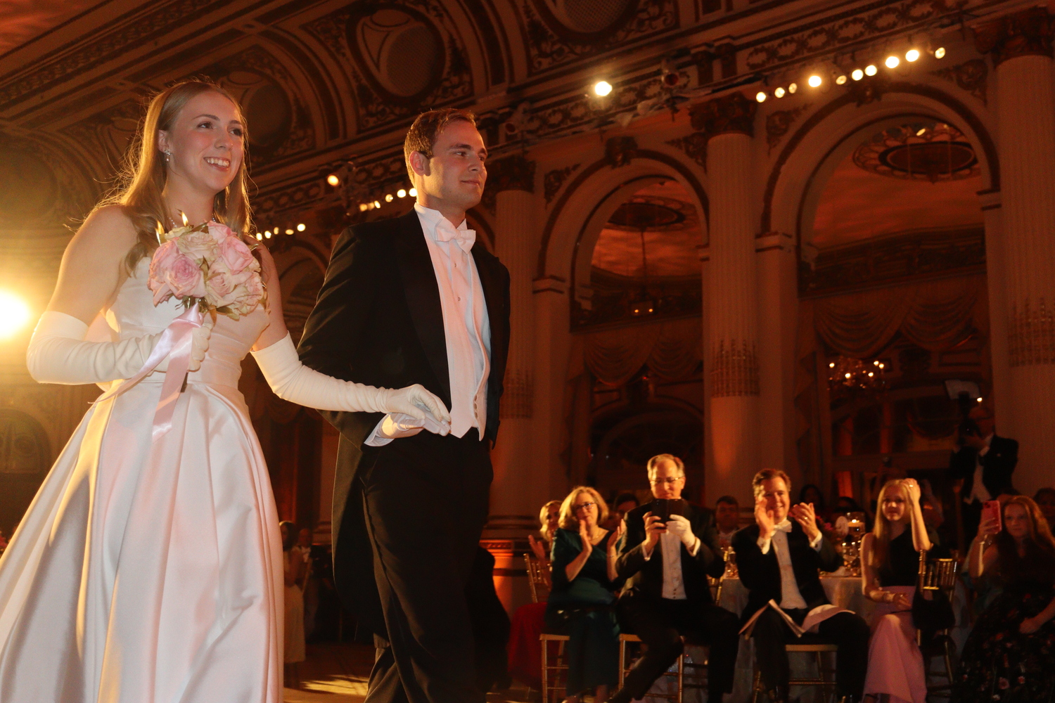 A total of 31 debutantes were introduced individually and did a ceremonial bow before the attendees at the ball. CAILIN RILEY