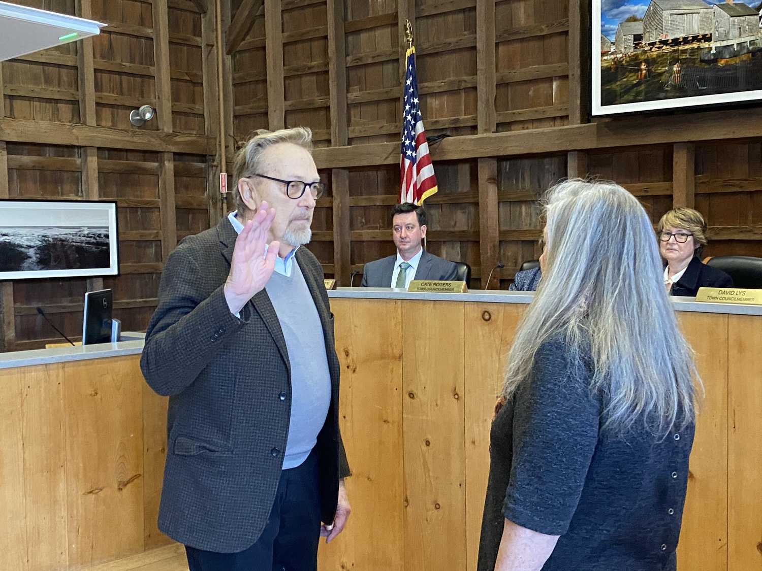 Edward Krug was sworn in as chairman of the Planning Board at the Town Board's January 2 organizational meeting. CHRISTOPHER WALSH