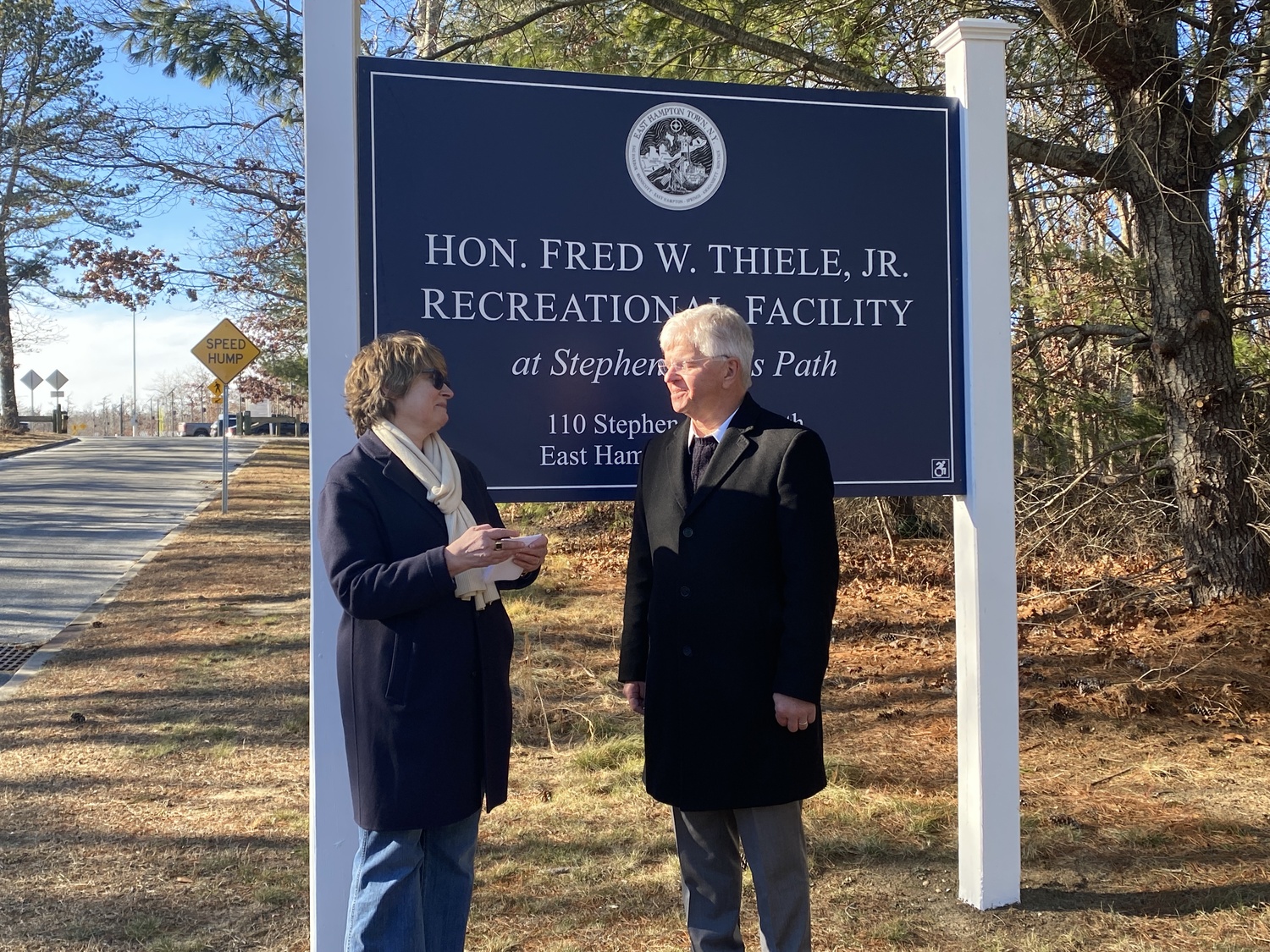 East Hampton Town Supervisor Kathee Burke-Gonzalez said that former Assemblyman Fred W. Thiele Jr. 