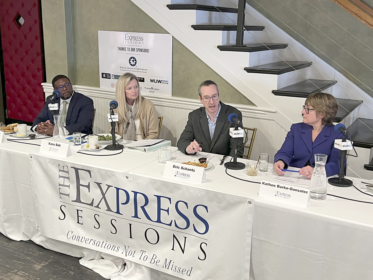 The panel at the Express Sessions, 