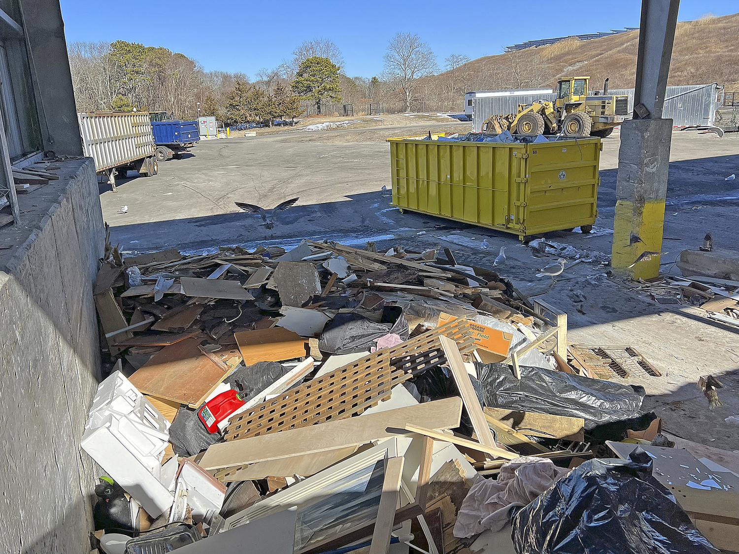 Self-hauled construction and demolition debris is accepted at the North Sea Transfer station in Southampton.  DANA SHAW