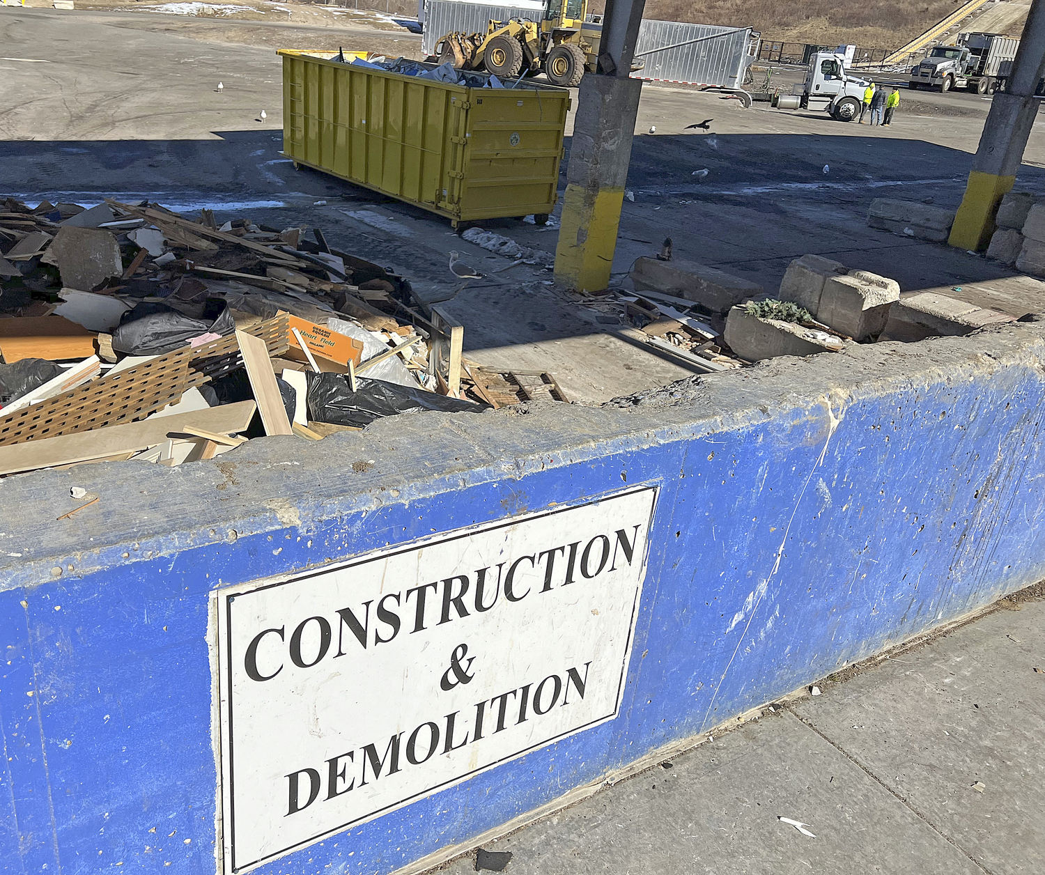 Self-hauled construction and demolition debris is accepted at the North Sea Transfer station in Southampton.  DANA SHAW