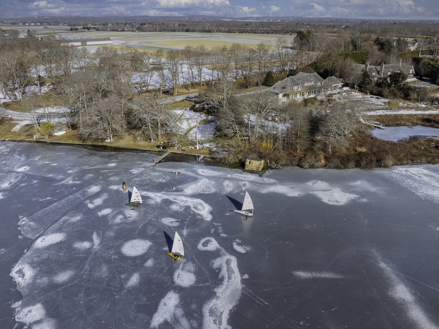 Frigid temperatures have made for some excellent ice boating locally.   MARIANNE BARNETT