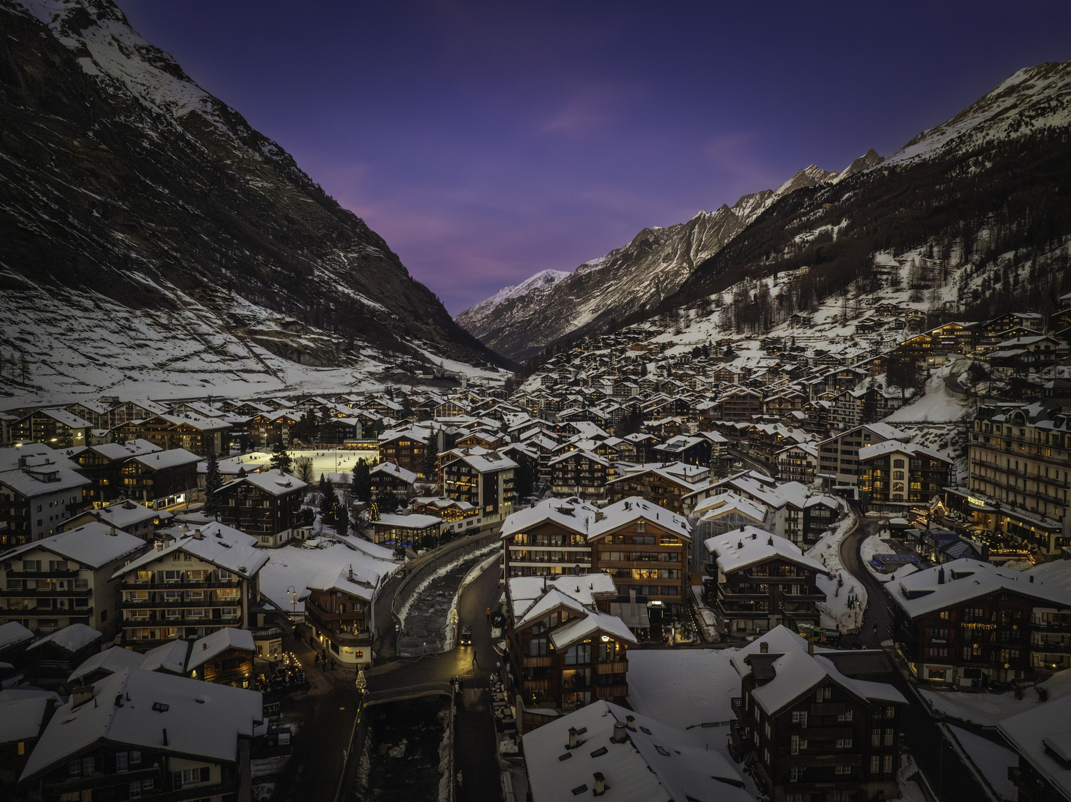 The view opposite the Matterhorn at sunset.  MARIANNE BARNETT