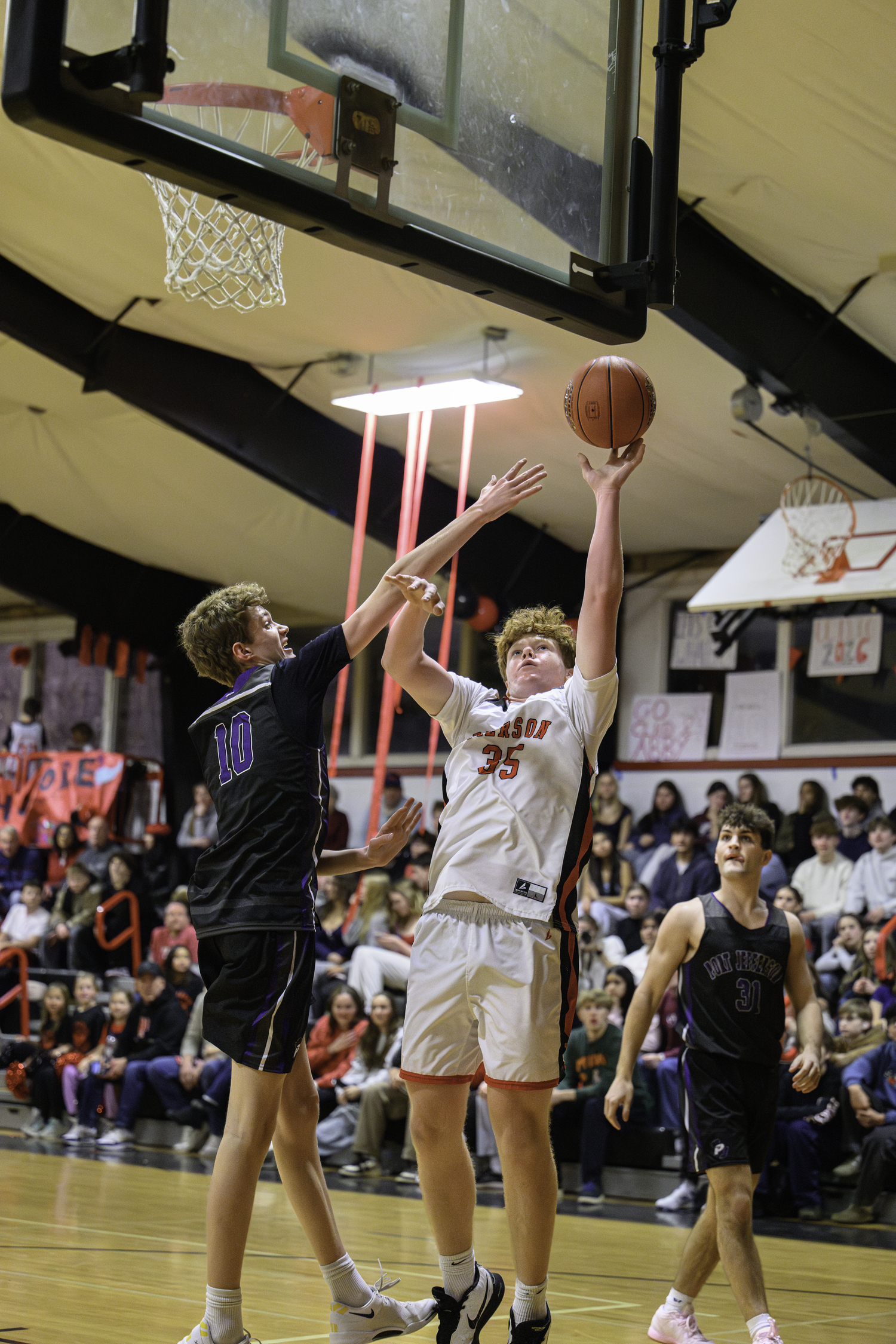 Pierson's Nate Culver puts up two points.  MARIANNE BARNETT