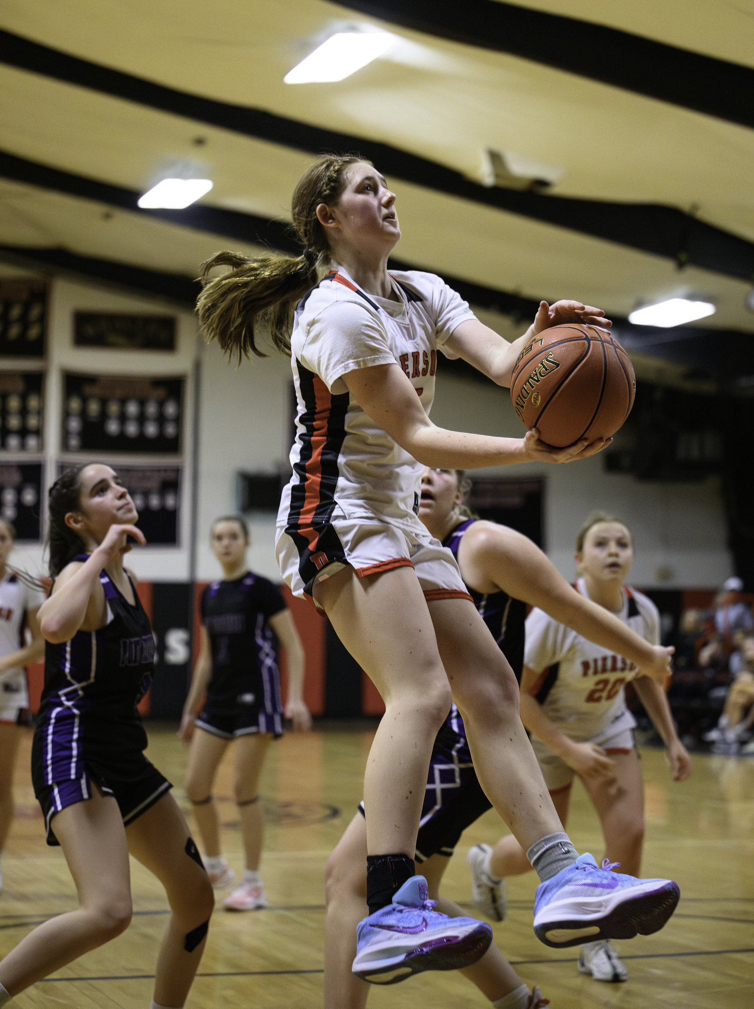 Josie Mott goes up for a layup.   MARIANNE BARNETT