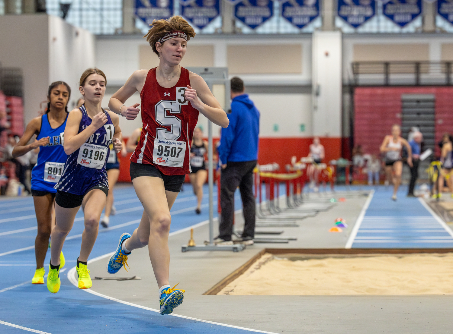 Southampton senior Lili Telvi ran a personal best in the 1,000-meter race.   RON ESPOSITO