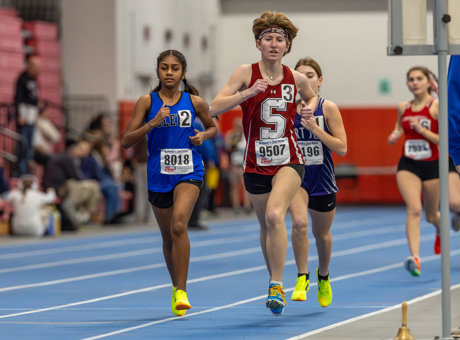 Southampton senior Lili Telvi ran a personal best in the 1,000-meter race.   RON ESPOSITO