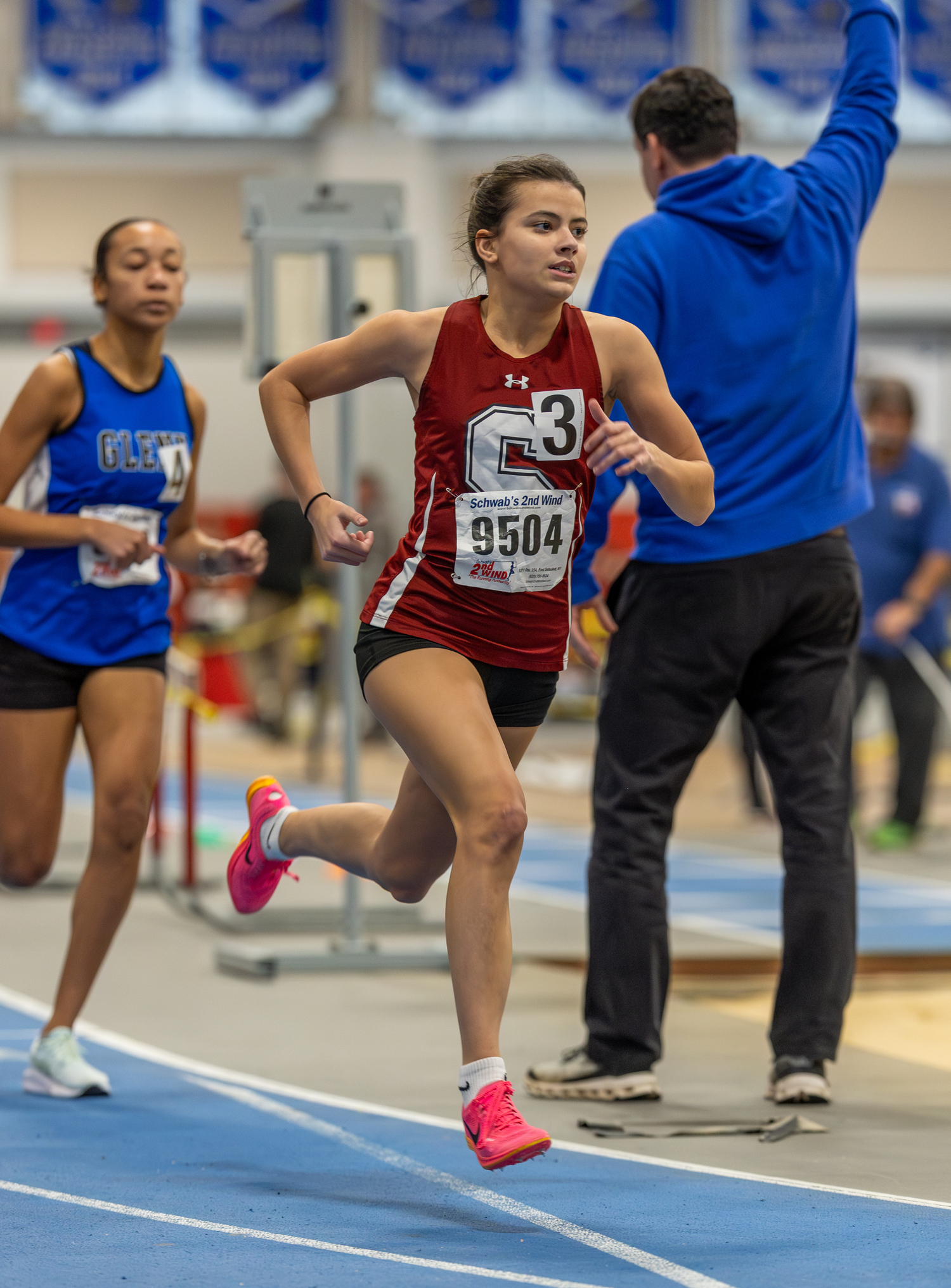 Emma Suhr placed third in the 1,000-meter race.   RON ESPOSITO