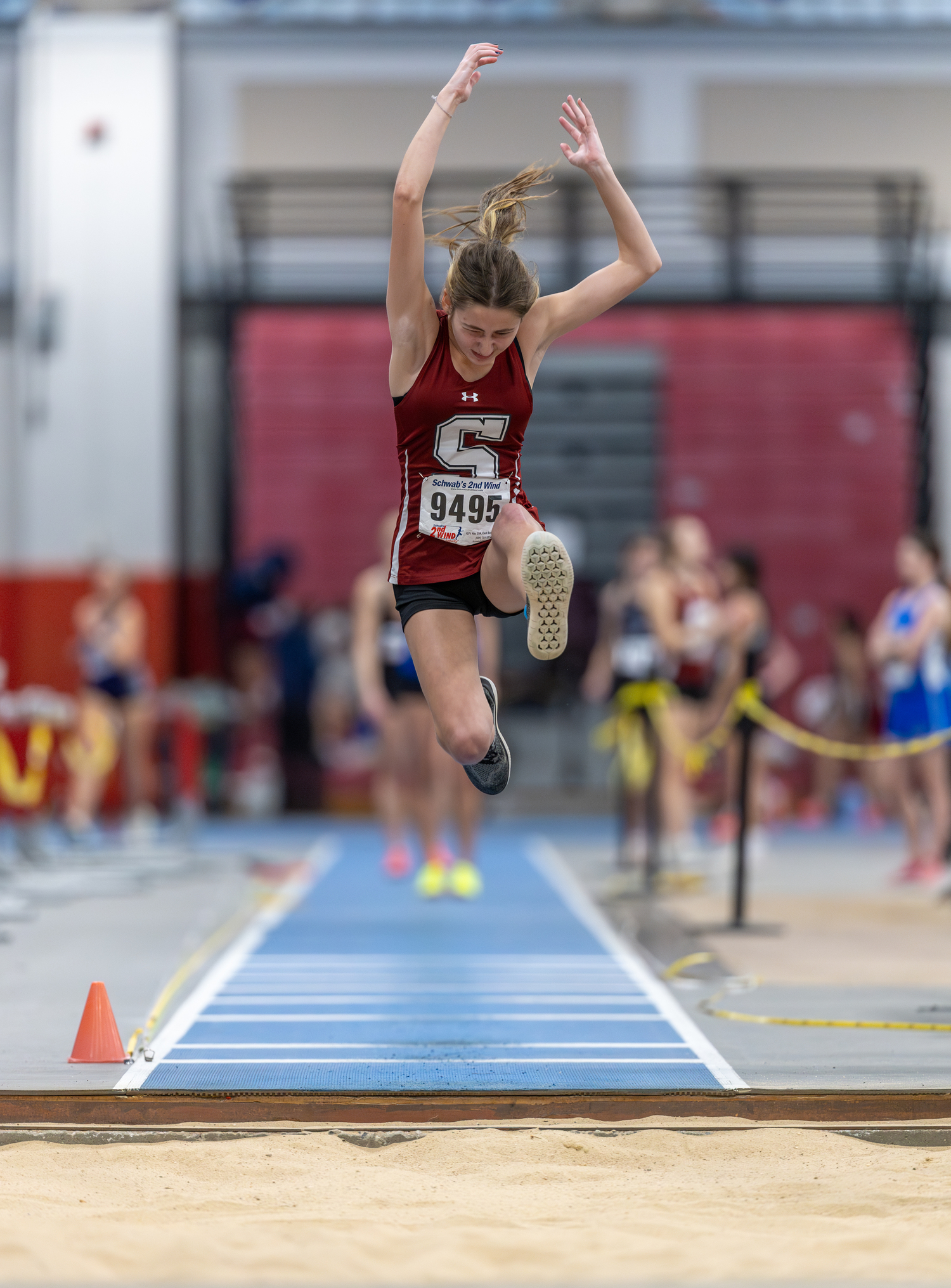 Aubrey MacDonald leaps.  RON ESPOSITO