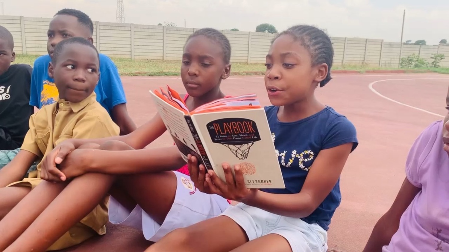 Students in Zimbab we read “The Playbook” by Kwame Alexander. 
COURTESY ANTHONY ALLISON