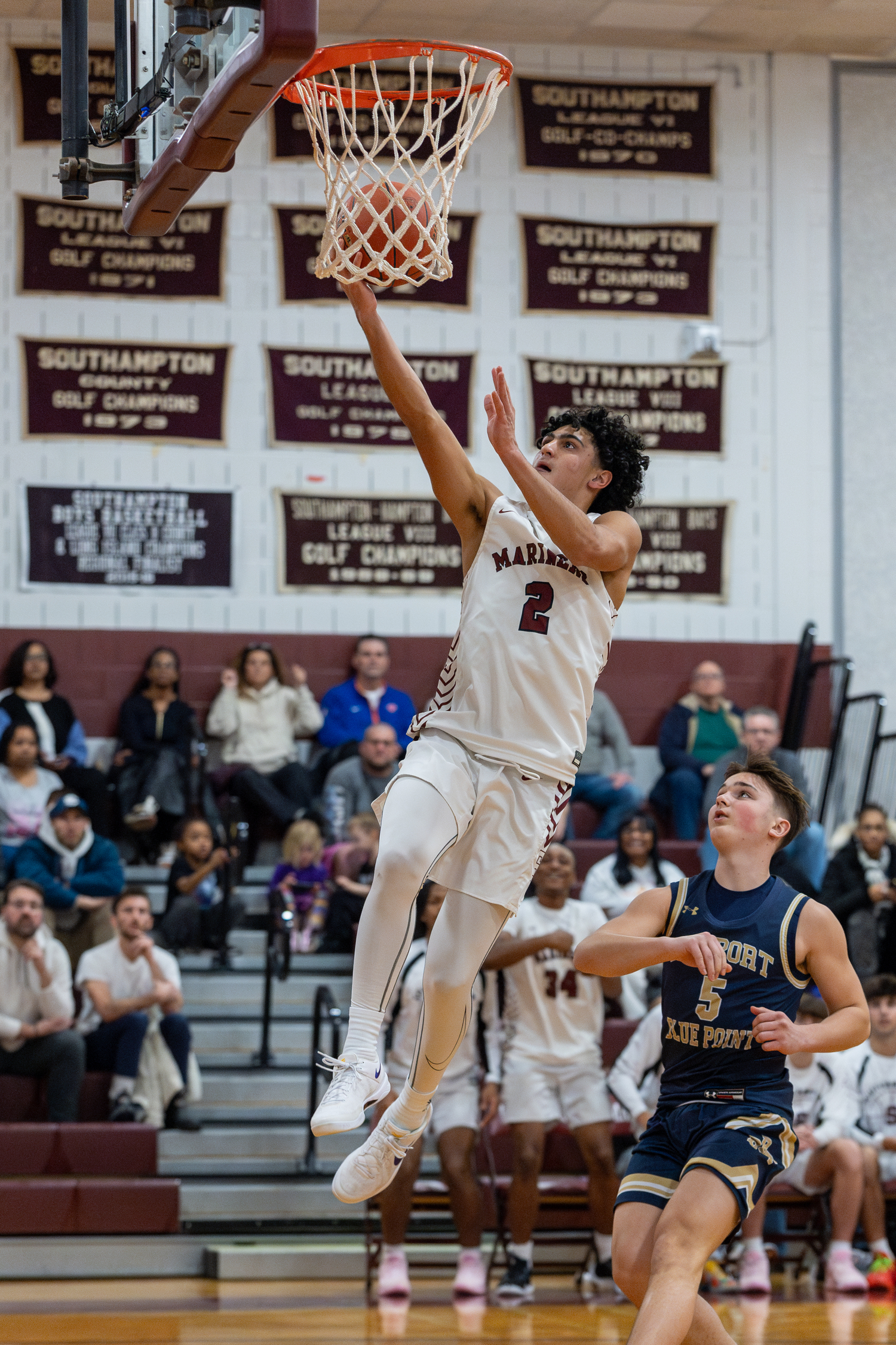 Southampton junior Alex Franklin scores.   RON ESPOSITO/SOUTHAMPTON SCHOOL DISTRICT