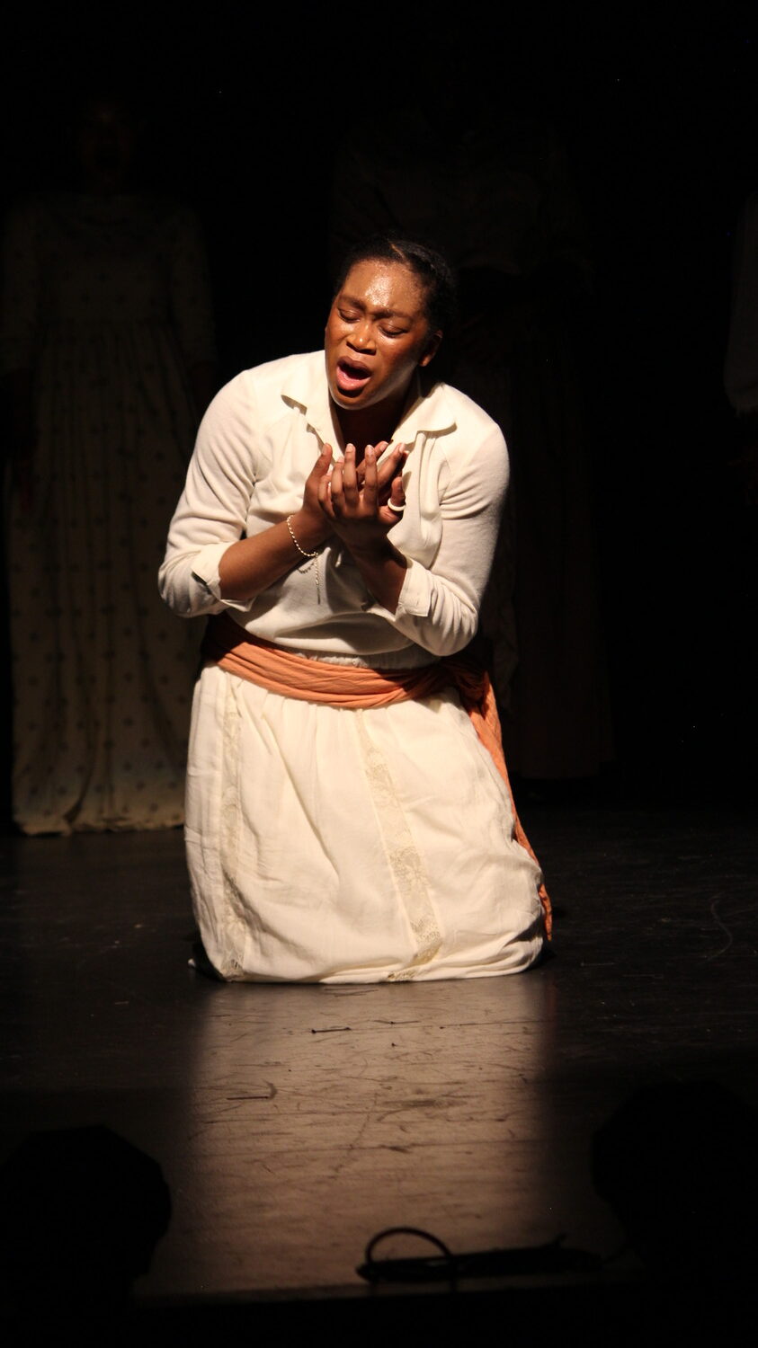 Stephanie Adumatioge (as Dembi) during a performance of 