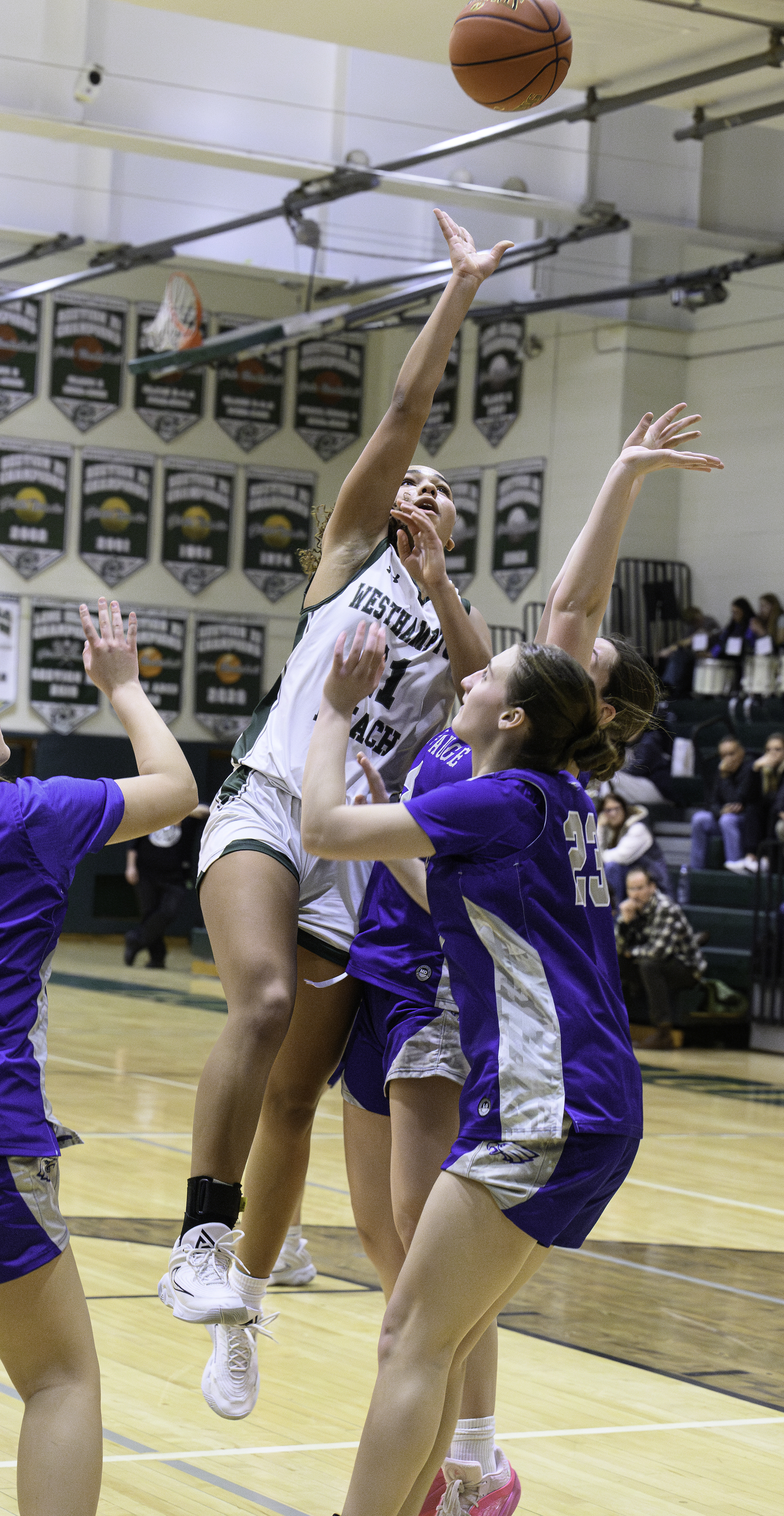 Junior center Jasmine Taylor tacked on six points. MARIANNE BARNETT