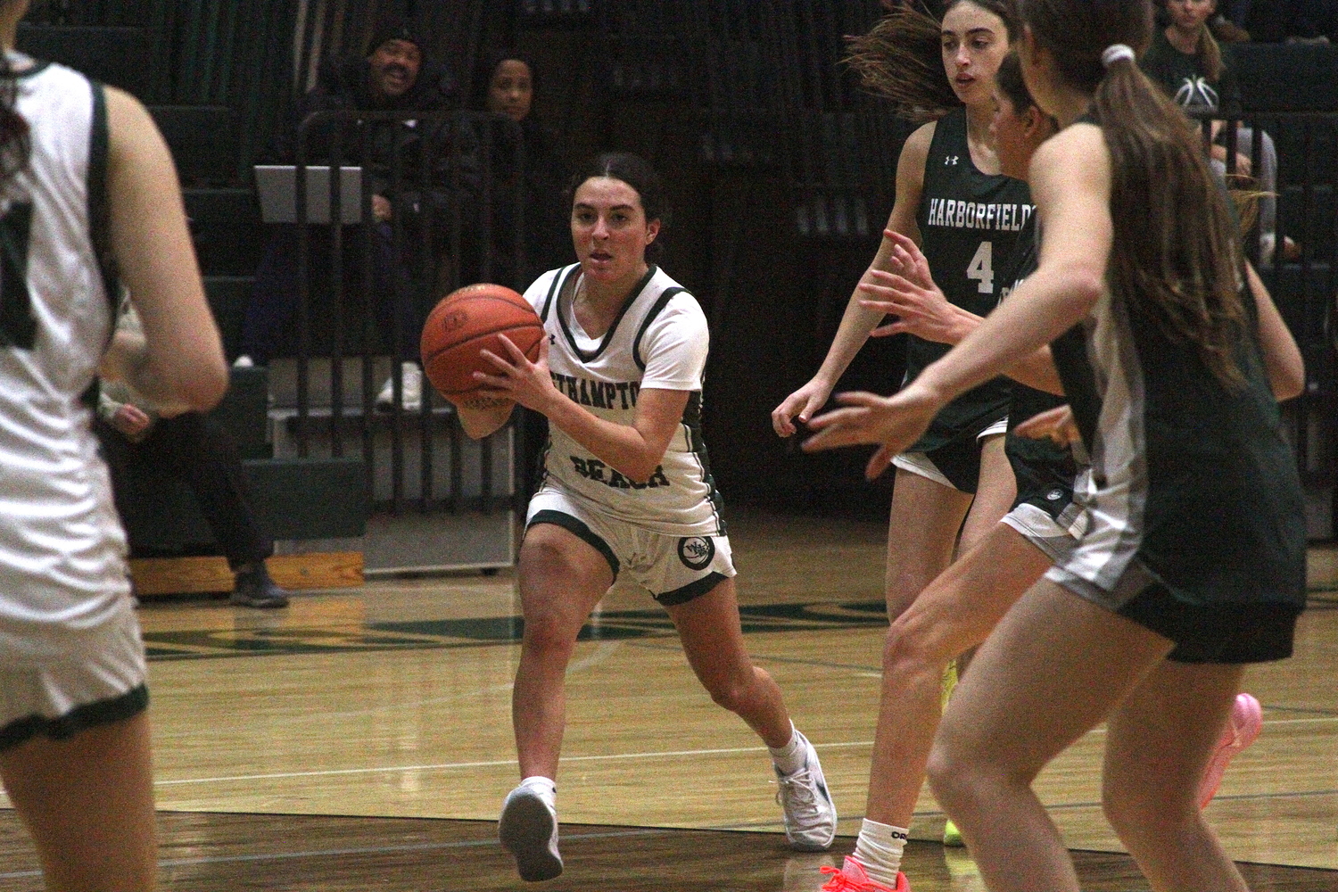 Freshman guard Mia Velez drives to the basket. DESIRÉE KEEGAN