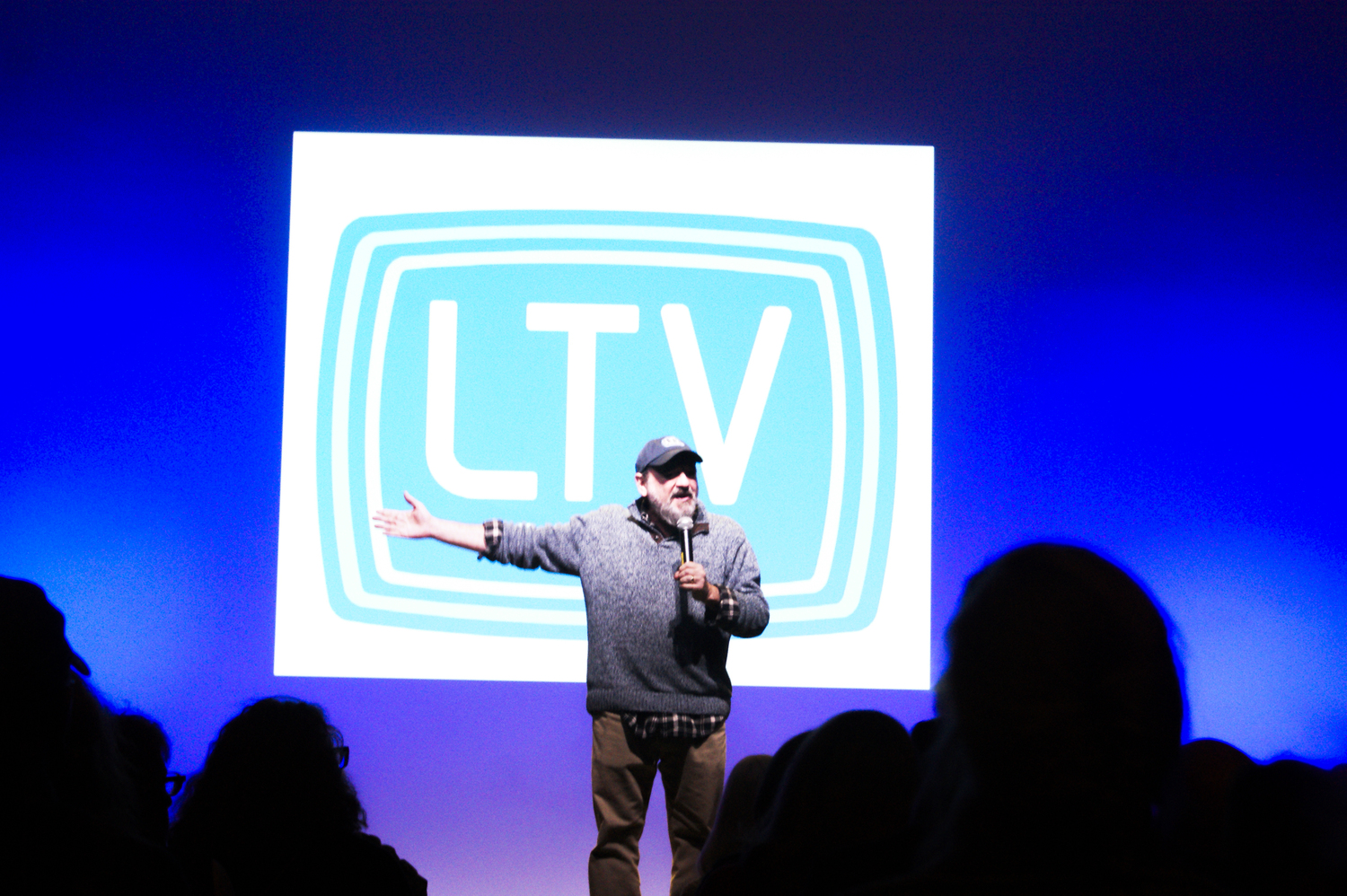 Josh Gladstone, LTV Studios' creative director, welcomed a sold-out crowd of more than 200 people to 