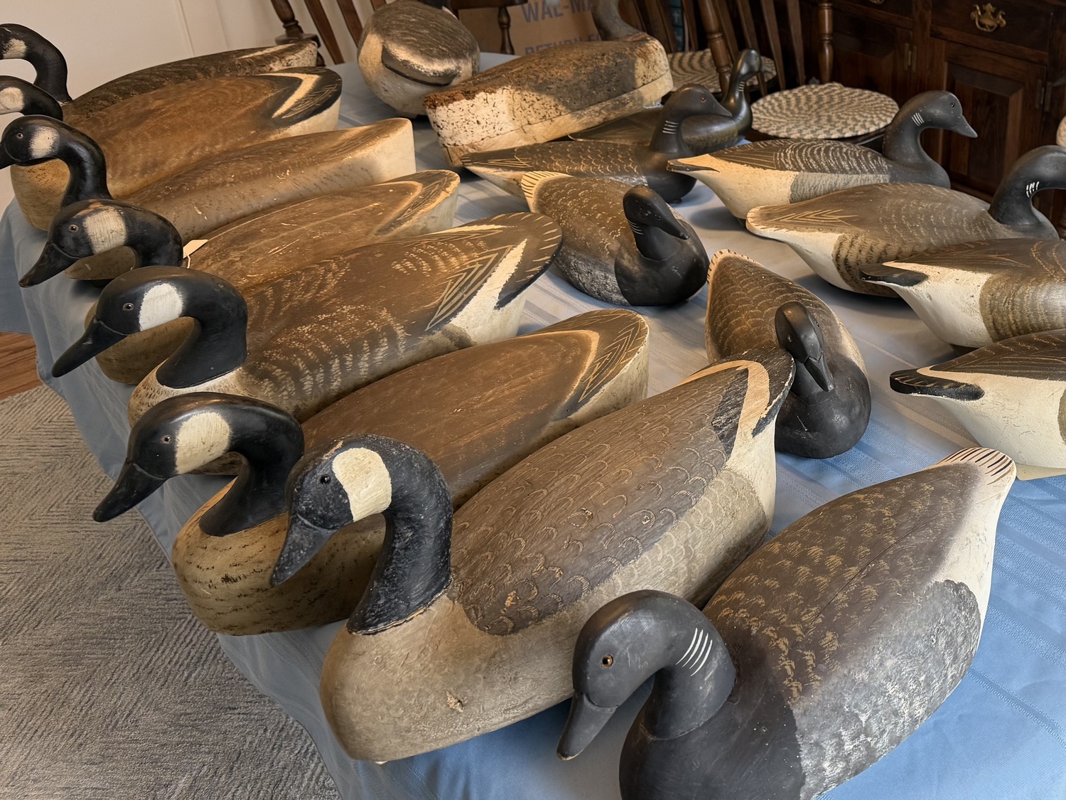 Goose and brant Wildfowler decoys from the collection of Ted Sadlier.