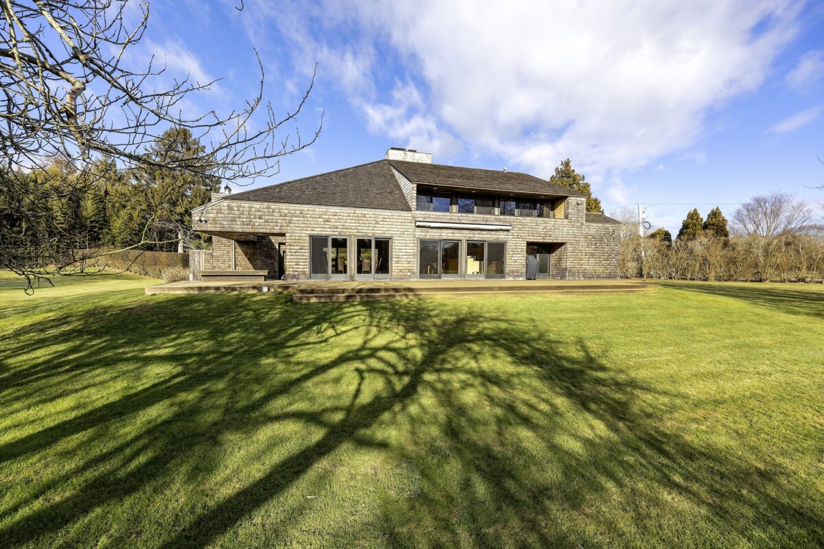 By modernist architect Norman Jaffe, 95 Jobs Lane in Bridgehampton is on the market for $9 million. RICHARD TAVERNA FOR SOTHEBY'S INTERNATIONAL REALTY