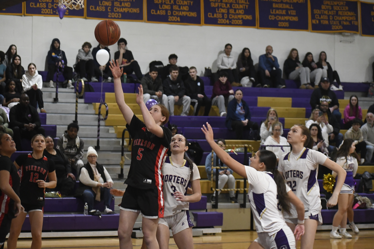 Freshman Josie Mott led Pierson with 19 points, including the game's first five points. DREW BUDD