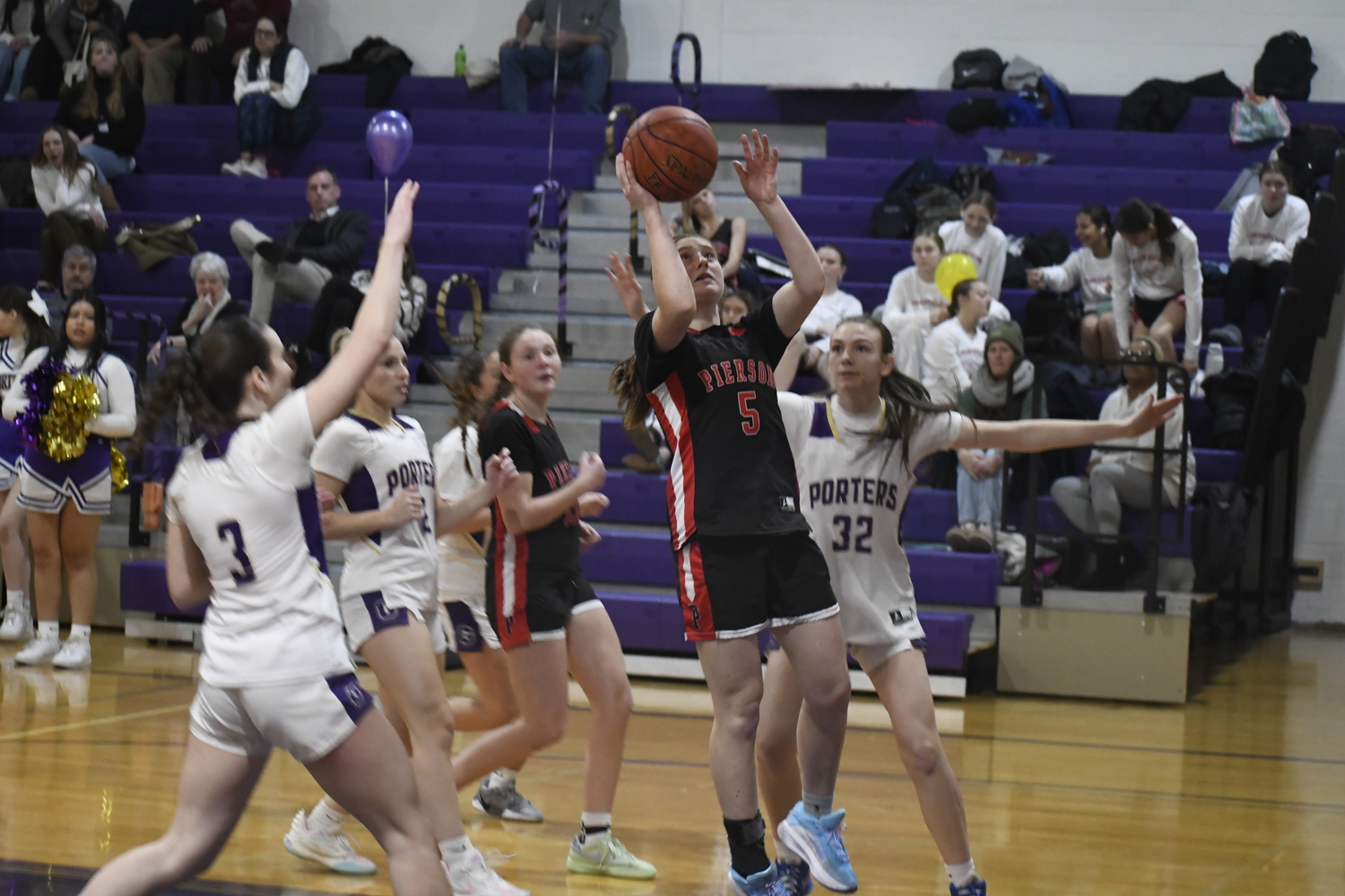 Josie Mott scores two of her 19 points on Thursday, February 6.  DREW BUDD