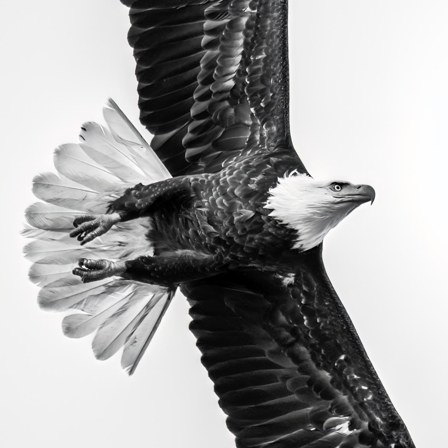 A bald eagle captured in Sag Harbor.   MARIANNE BARNETT