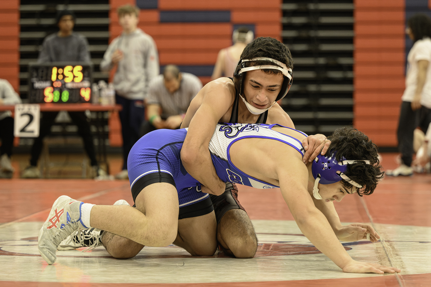 East Hampton senior Josue Elias lost a close semifinal match, 7-5, to Copiague's Alex Arevalo.   MARIANNE BARNETT