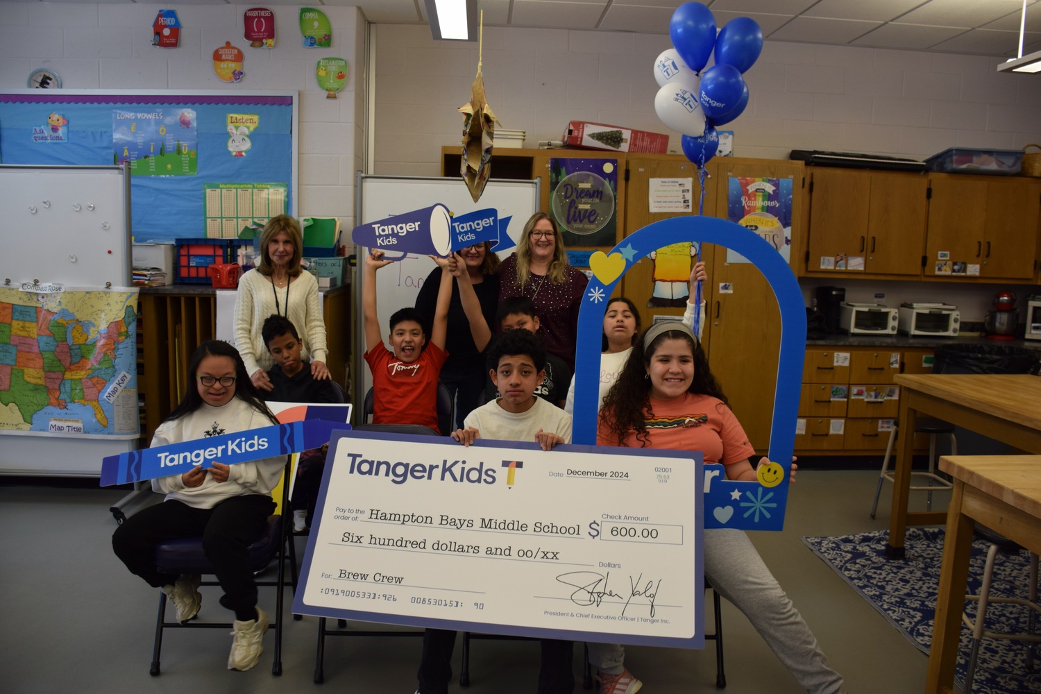 Hampton Bays Middle School students will learn vocational skills as part of a Tanger Kids grant. COURTESY HAMPTON BAYS SCHOOL DISTRICT