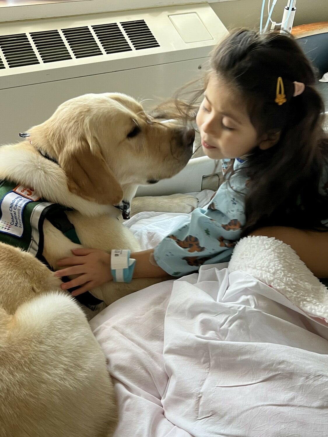 Antonella Quintana, a six-year-old Hampton Bays resident, is currently undergoing treatment for leukemia at Cohen Children's Medical Center in Queens. COURTESY THE QUINTANA FAMILY