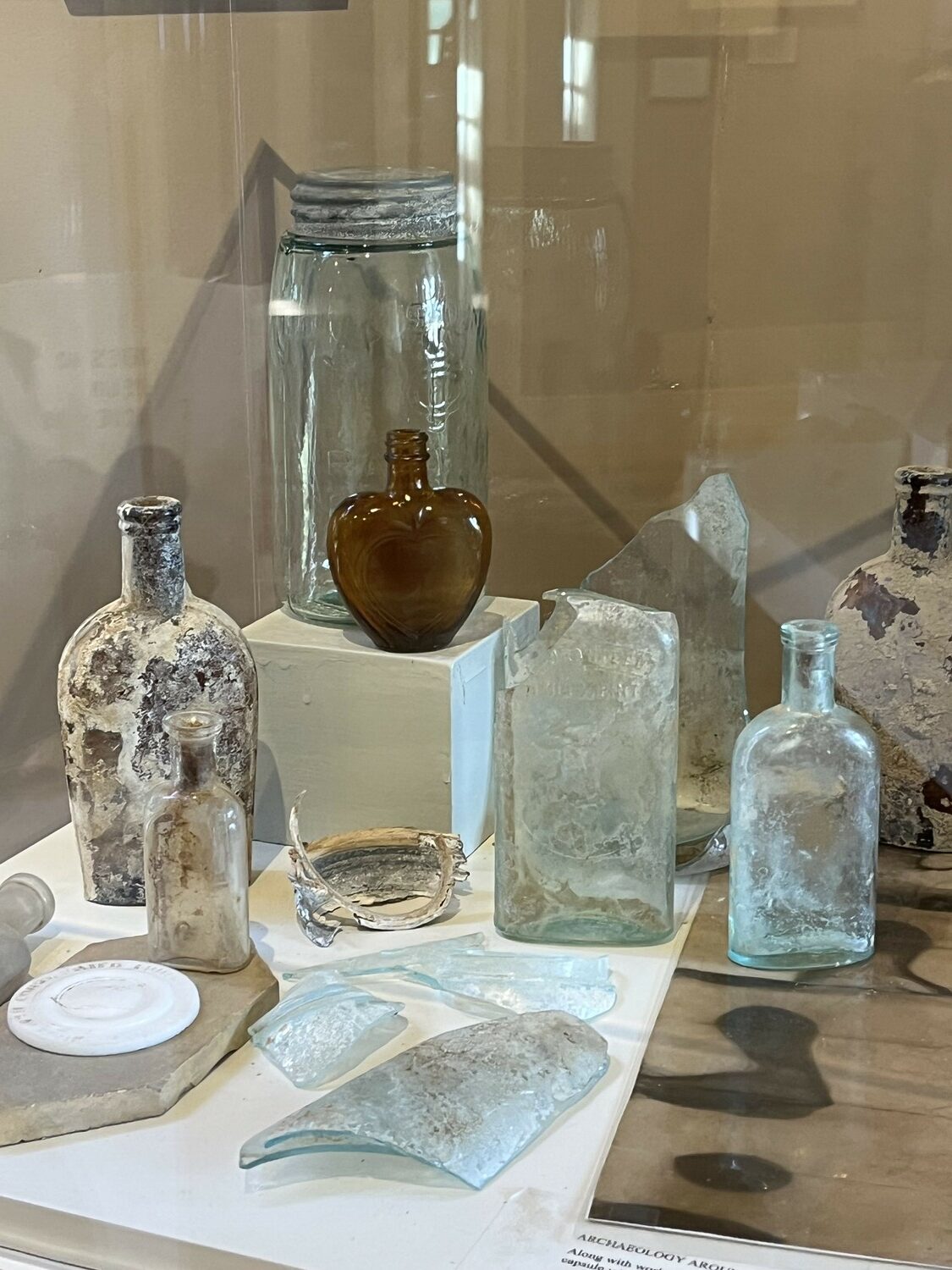 The small, heart-shaped bottle found on the grounds of the Thomas and Mary Nimmo Moran Home and Studio is now part of its collection. STACY MYERS