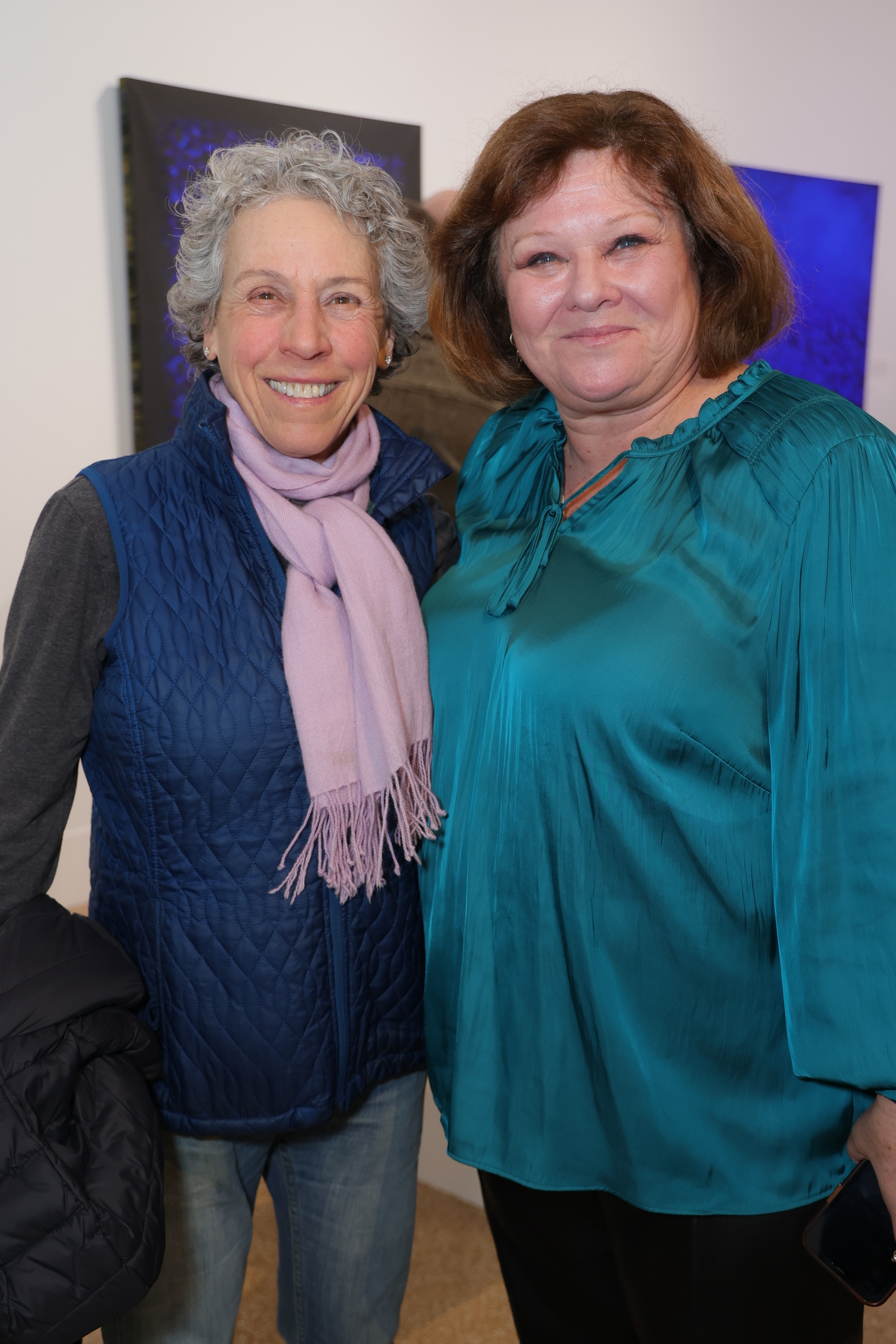 Dorothy Frankel and Christina Mossaides Strassfield at the opening of 