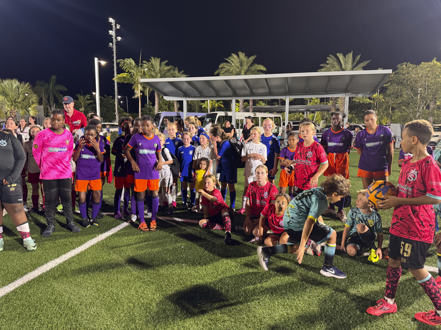 The 2015 Southampton Town United girls travel soccer team went to the Bahamas last month to play competitive
games against some local teams, train in beach soccer and give back to the youth in the area by donating equipment.