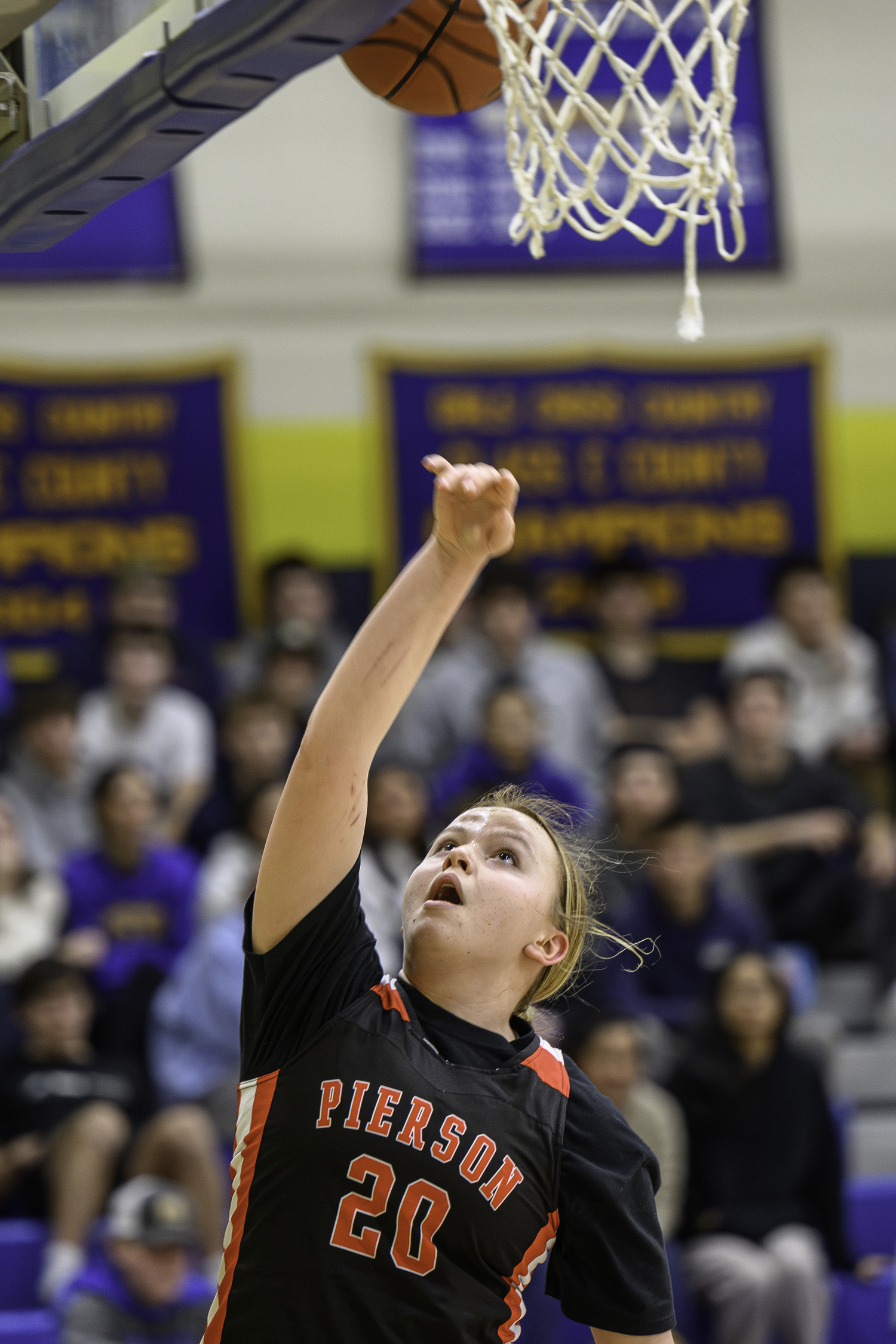 Pierson's Skye Smith scored four points on Monday.   MARIANNE BARNETT