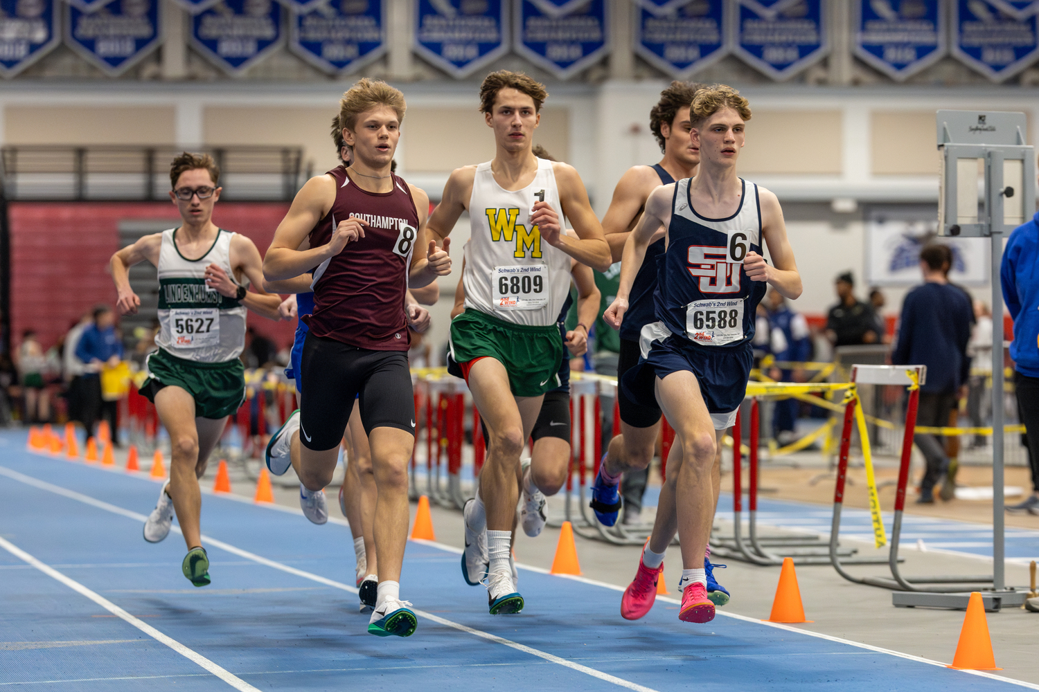 Southampton senior Christian Duggal in the 1,600-meter race.   RON ESPOSITO