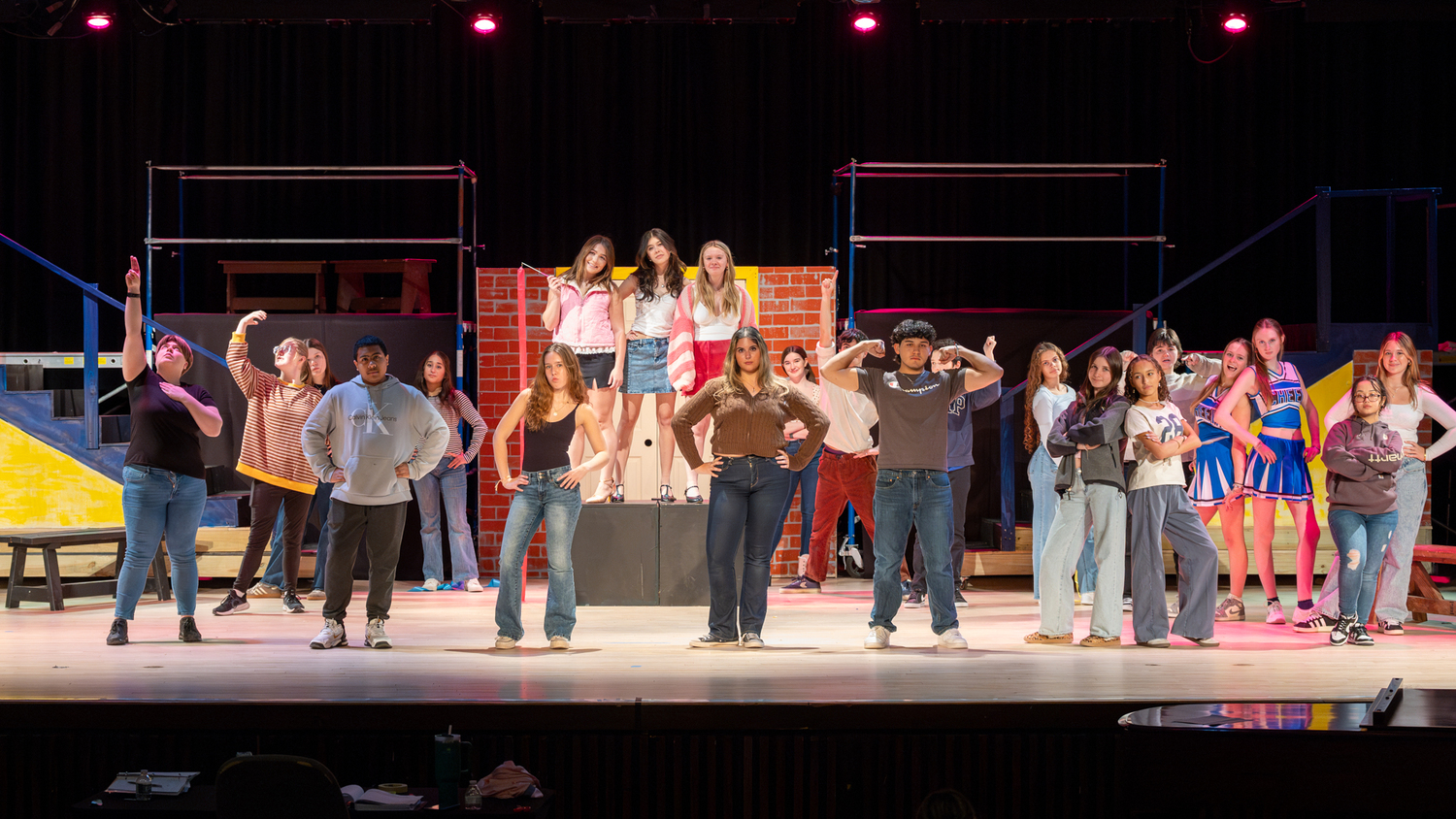 Southampton High School “Mean Girls” cast members during a recent dress rehearsal. COURTESY SOUTHAMPTON SCHOOL DISTRICT