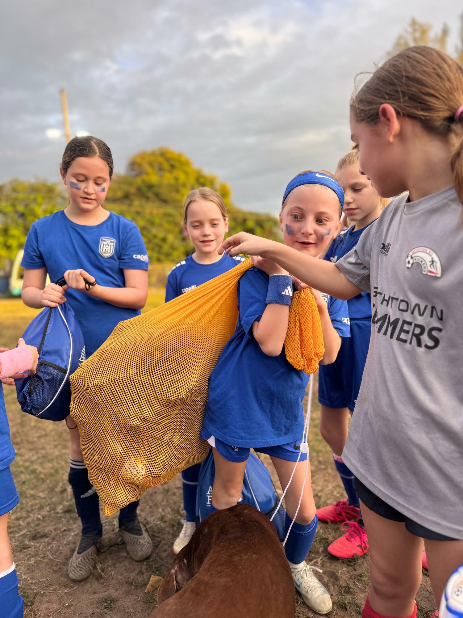 The 2015 Southampton Town United girls travel soccer team went to the Bahamas last month to play competitive
games against some local teams, train in beach soccer and give back to the youth in the area by donating equipment.