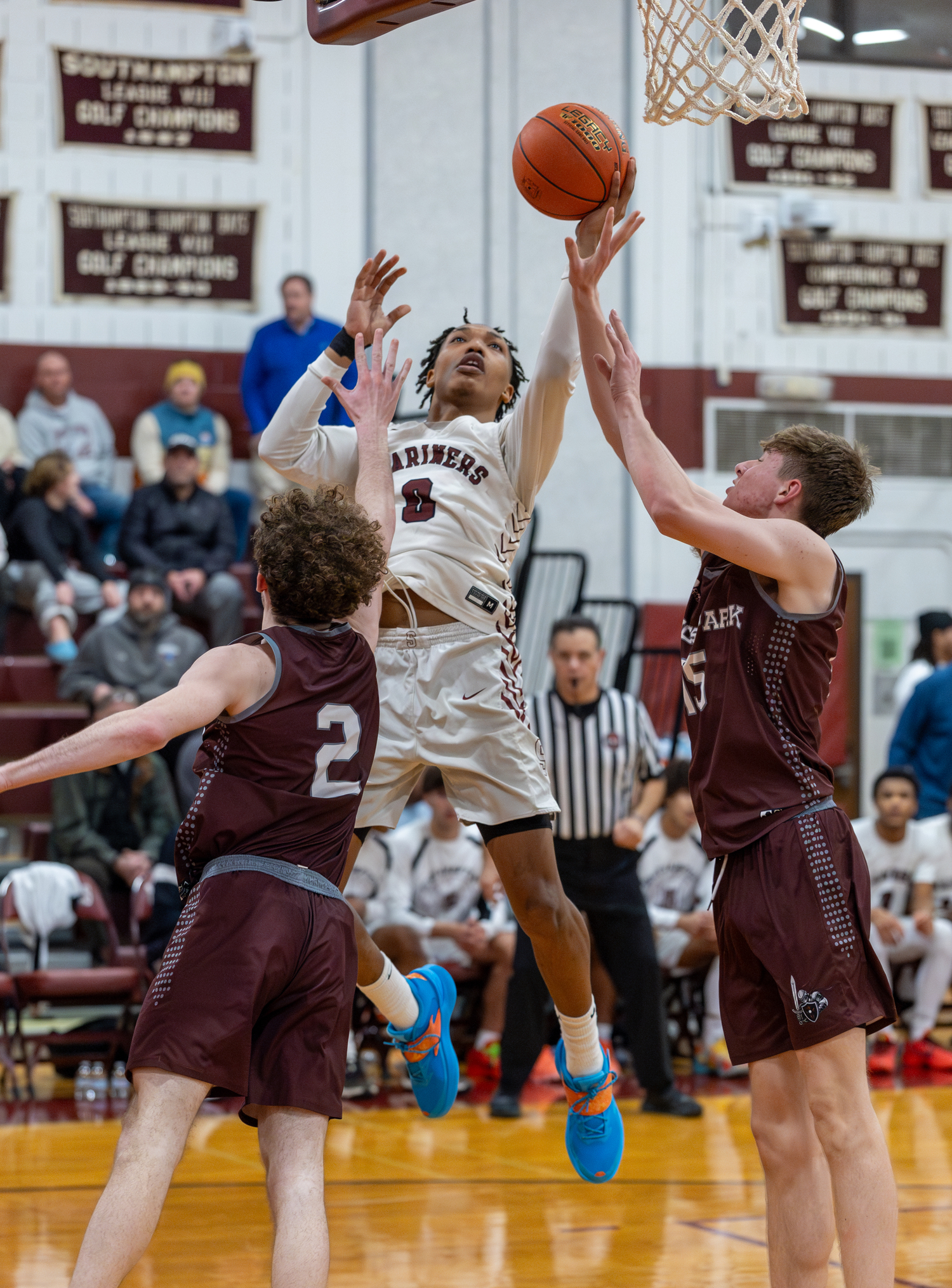 Southampton senior Naevon Williams scored 11 points in Tuesday night's victory over Kings Park.   RON ESPOSITO/SOUTHAMPTON SCHOOL DISTRICT