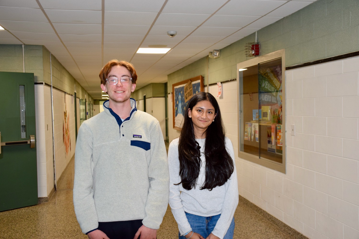 Westhampton Beach High School students Nicholas Borruso and Fahtima Iqbal have advanced to the semifinals of the Junior Sciences and Humanities Symposium. COURTESY WESTHAMPTON BEACH SCHOOL DISTRICT