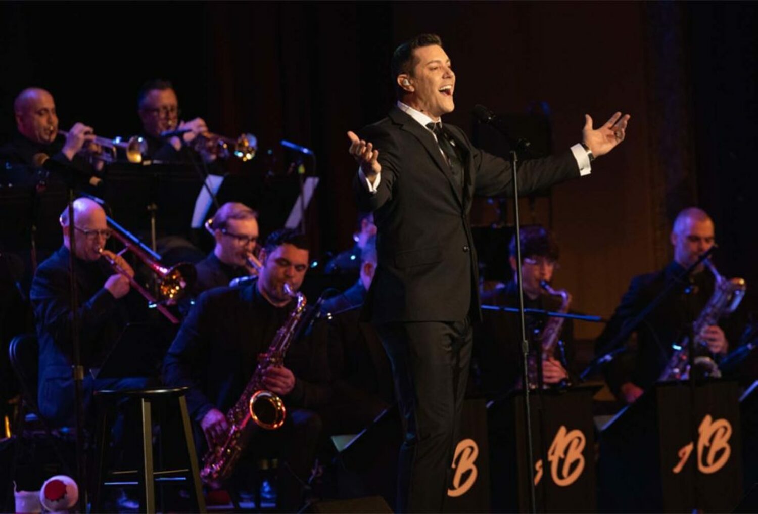 Anthony Bernasconi and his 17-piece orchestra present “Feelin' Good,” the ultimate Michael Bublé experience, on Friday, February 14, at The Suffolk. COURTESY THE SUFFOLK