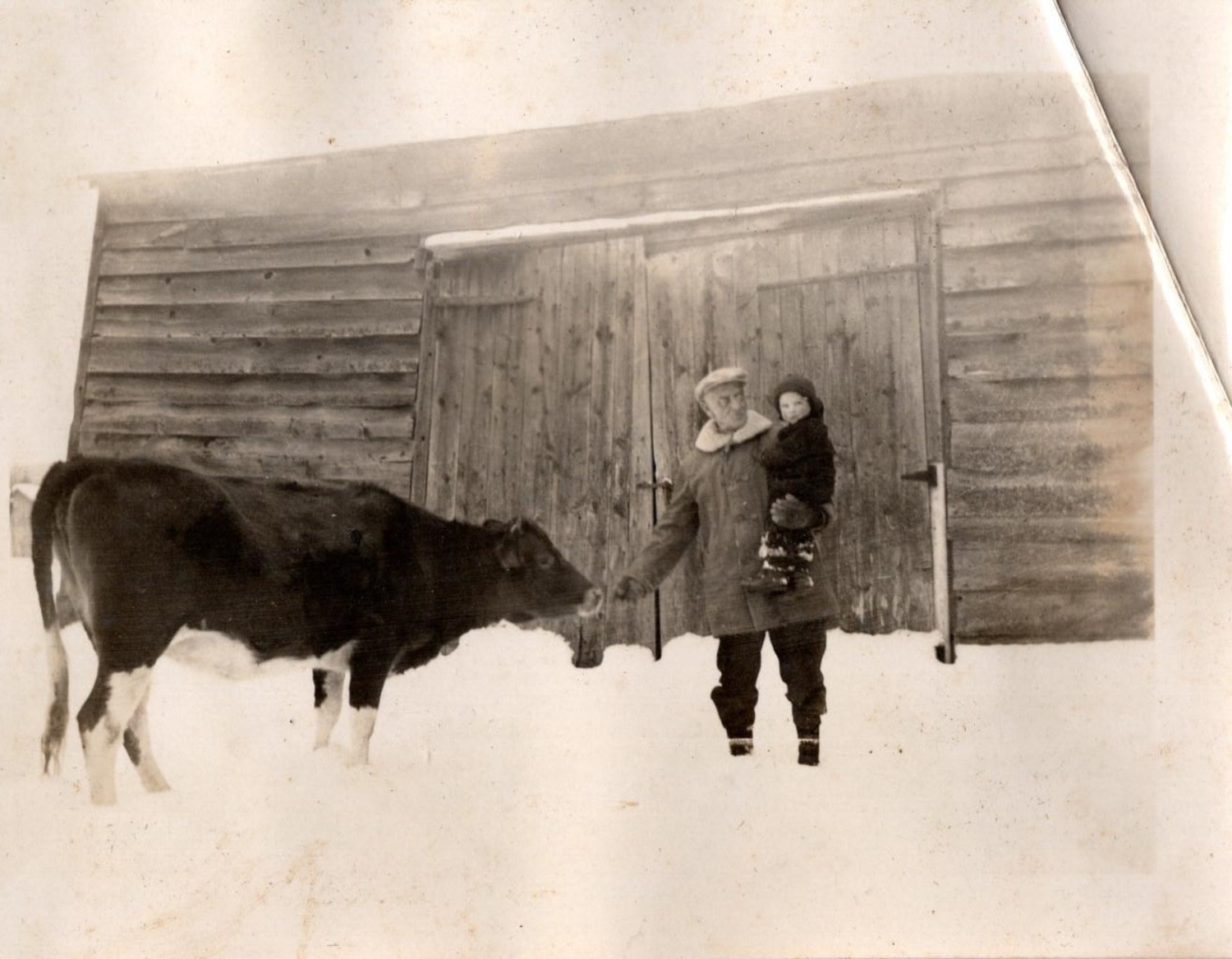 John Strong, growing up on the farm in Schuyler Lake, New York. COURTESY LARA STRONG