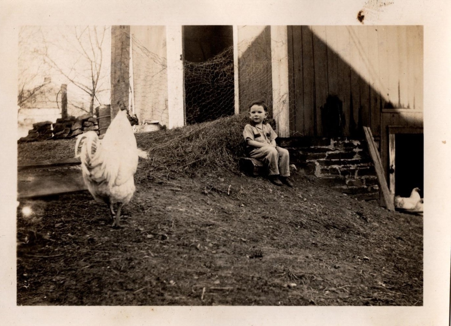 John Strong, growing up on the farm in Schuyler Lake, New York. COURTESY LARA STRONG