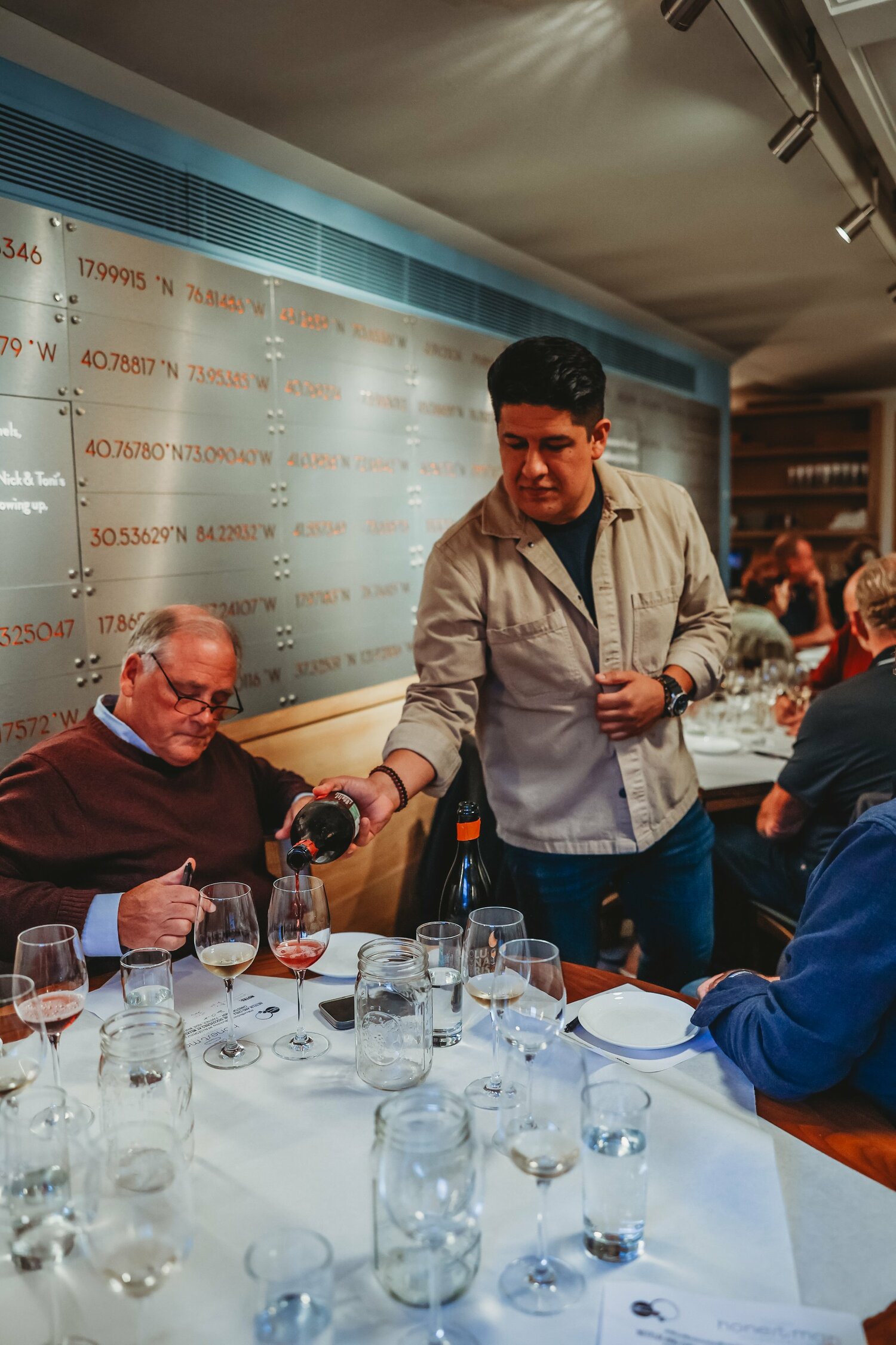 Luis Marin, managing partner of Wainscott Main Wine & Spirits, is taking part in a series of #WineWednesday Workshops at Nick & Toni's in East Hampton. KELSEY RODEN