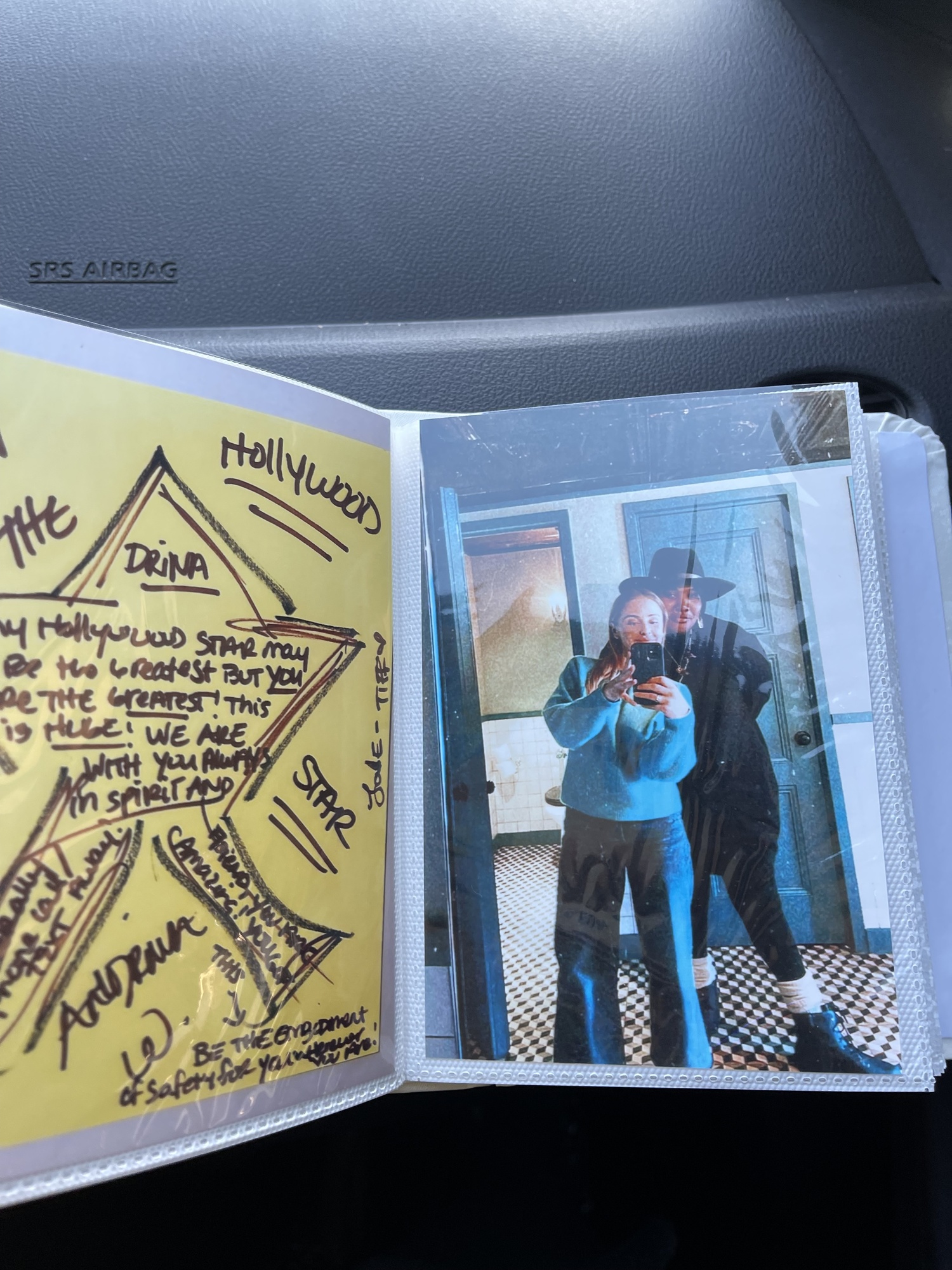 Andrina Smith's family and friends compiled a book of photos and notes for her to bring to Los Angeles. ANDRINA SMITH