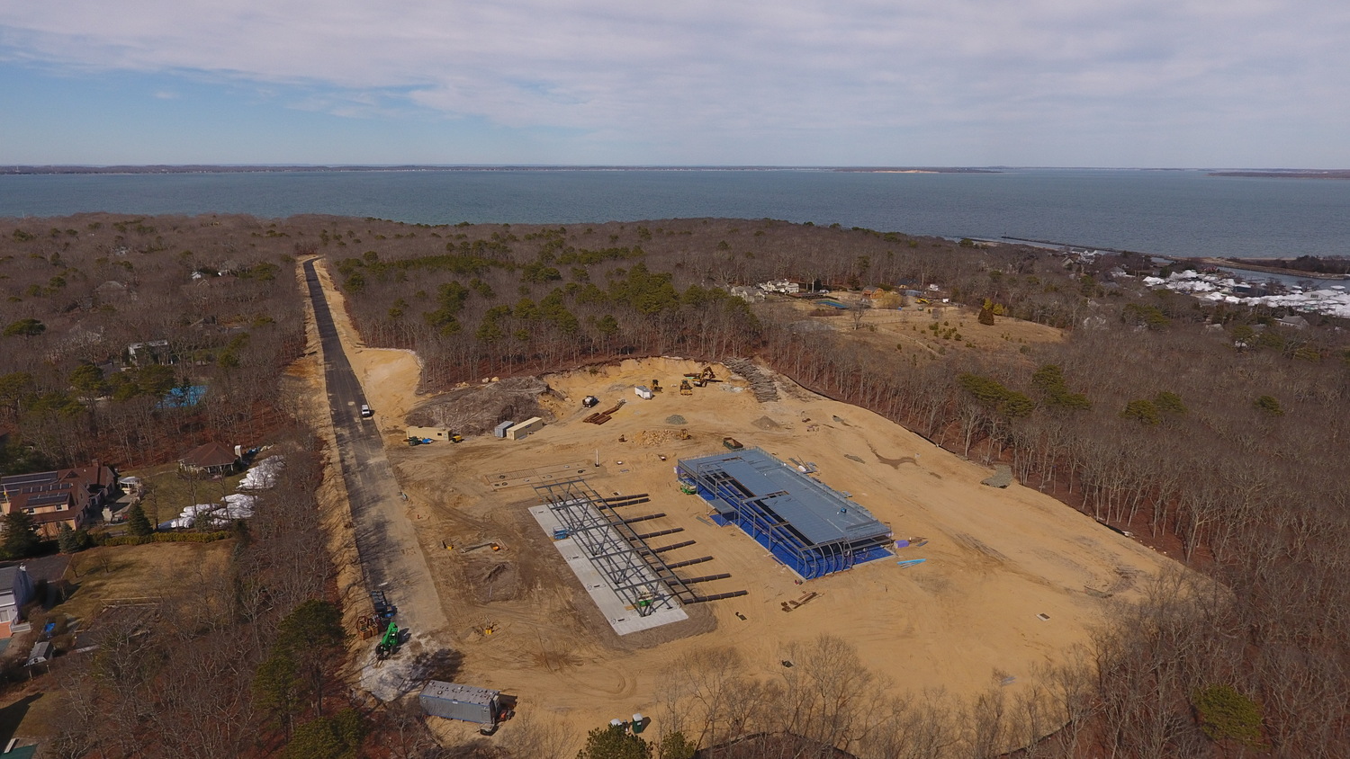 Construction work at the Shinnecock Nation's gas station in Hampton Bays was paused on Tuesday, a day after a state judge issued an injunction ordering the project to be halted immediately. Tribal leaders have said that they do not think state courts have authority over them, as a sovereign nation, but complied with the court order while they explore their legal options.