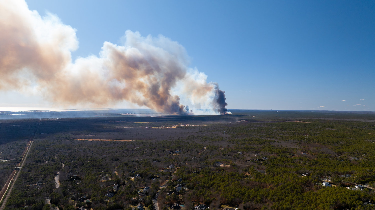 Westhampton Pines Fire.  ALESSANDRO MANGLAVITI