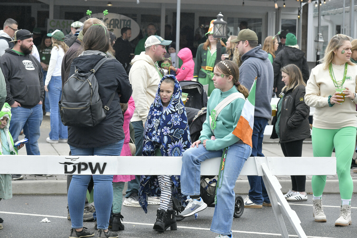 The Westhampton Beach St. Patrick's Day parade on Saturday.  DANA SHAW