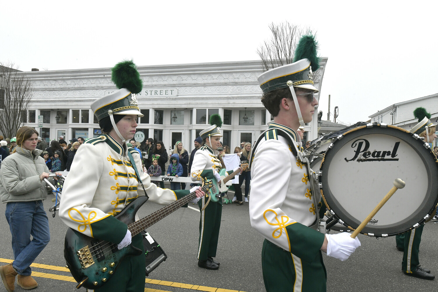 The Westhampton Beach High School Marching Band.  DANA SHAW