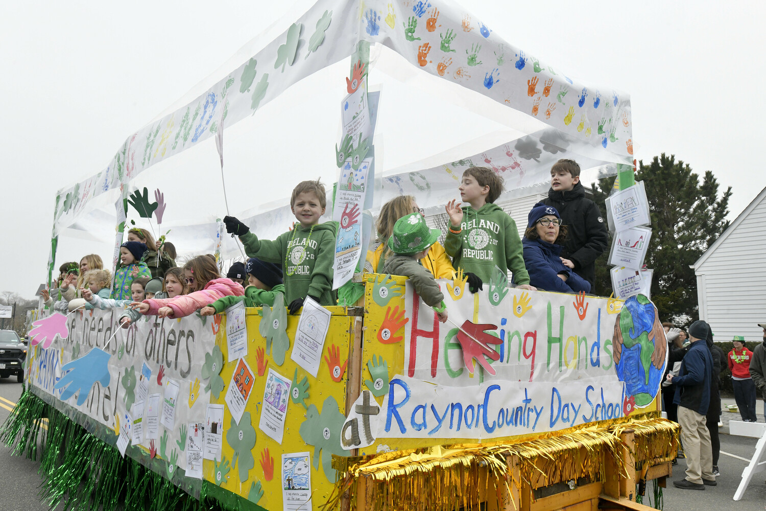 The Raynor Country Day School float.  DANA SHAW