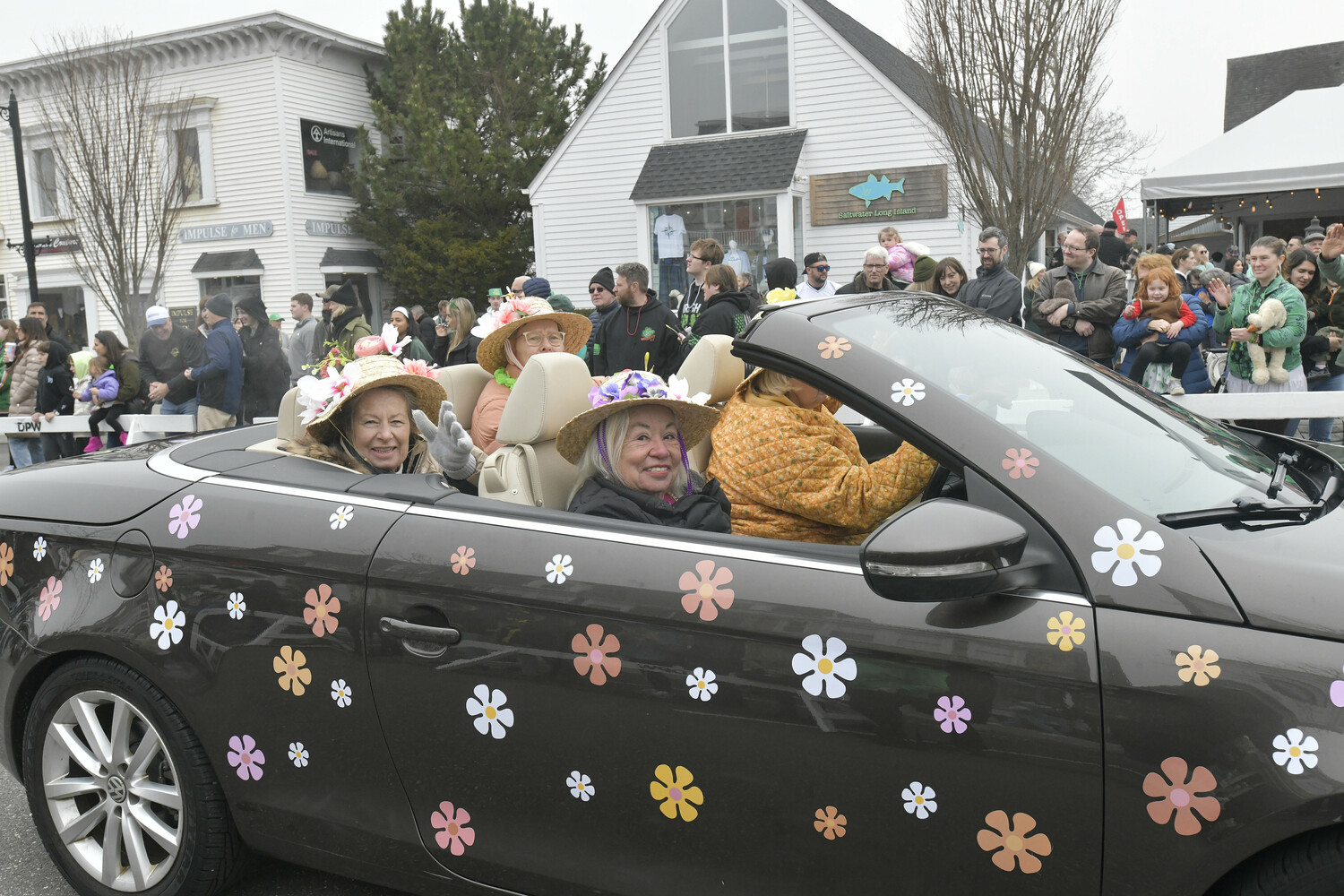 The Westhampton Beach St. Patrick's Day parade on Saturday.  DANA SHAW