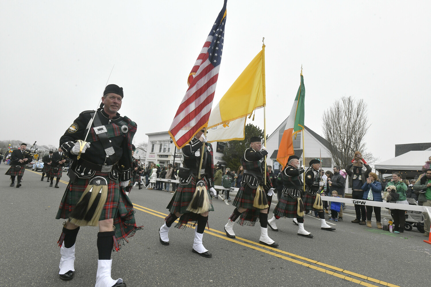 The Westhampton Beach St. Patrick's Day parade on Saturday.  DANA SHAW